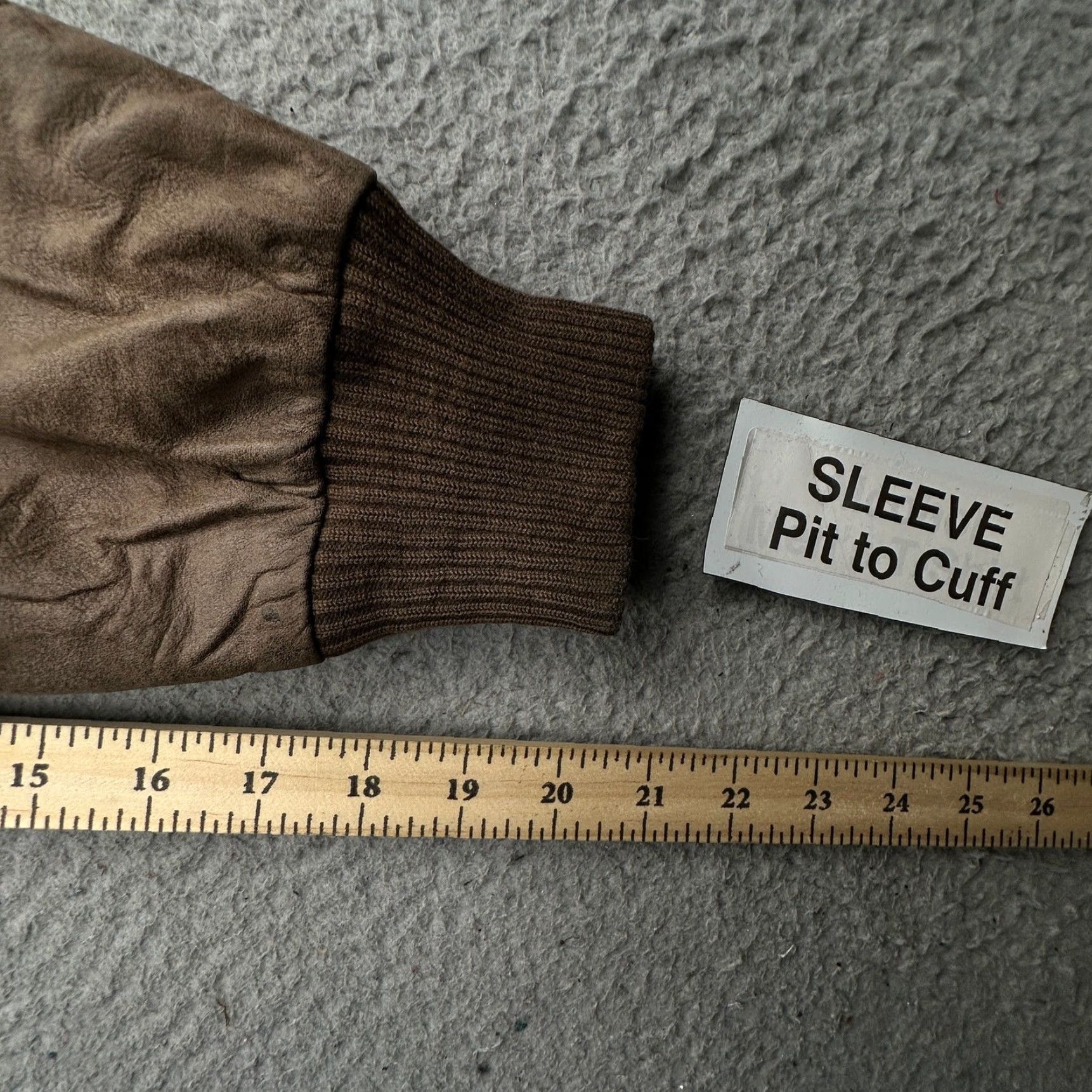 Vintage VINTAGE Aberdeen Map Lined Bomber Leather Jacket Mens 42 Large Brown Flight Zip Full Zip Casual Formal Jacket Size US XS / EU 42 / 0 - 5 Thumbnail