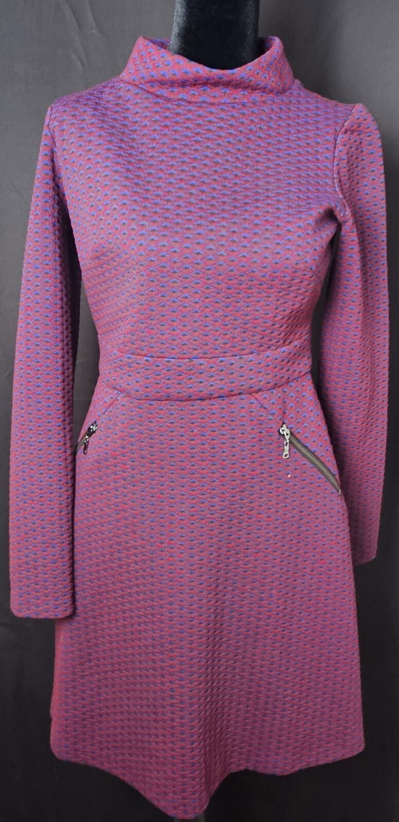 Other Maggy London Dress Pink Womens Size 4 Cowl Neck Zip Pockets Size S / US 4 / IT 40 - 1 Thumbnail