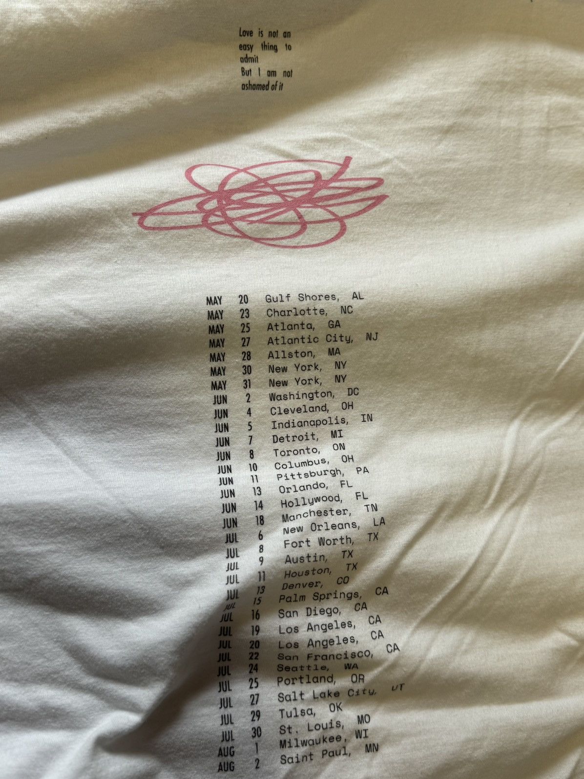 Band Tees Paramore 2023 North America Concert Tour T Shirt White XL Size US XL / EU 56 / 4 - 3 Thumbnail