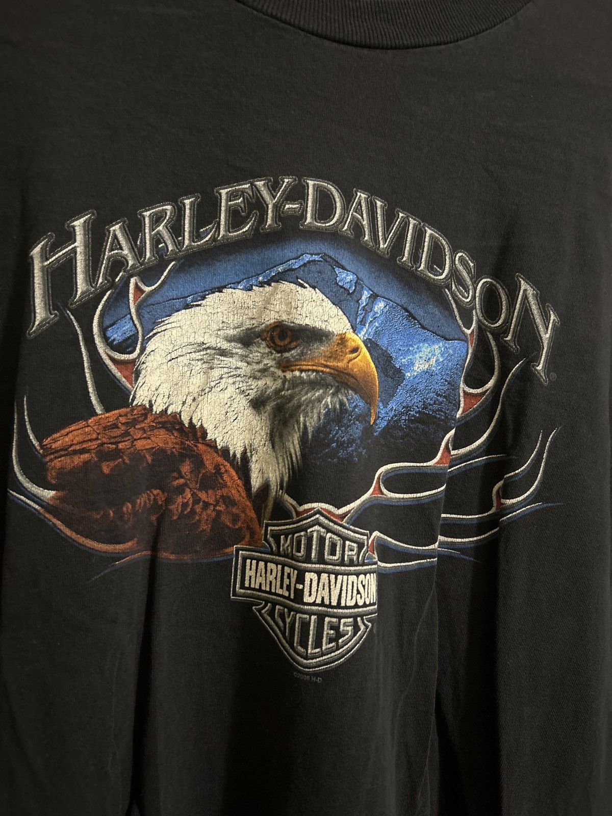 Harley Davidson Eagle print 2006 Harley Davidson long sleeve Size US XL / EU 56 / 4 - 2 Thumbnail