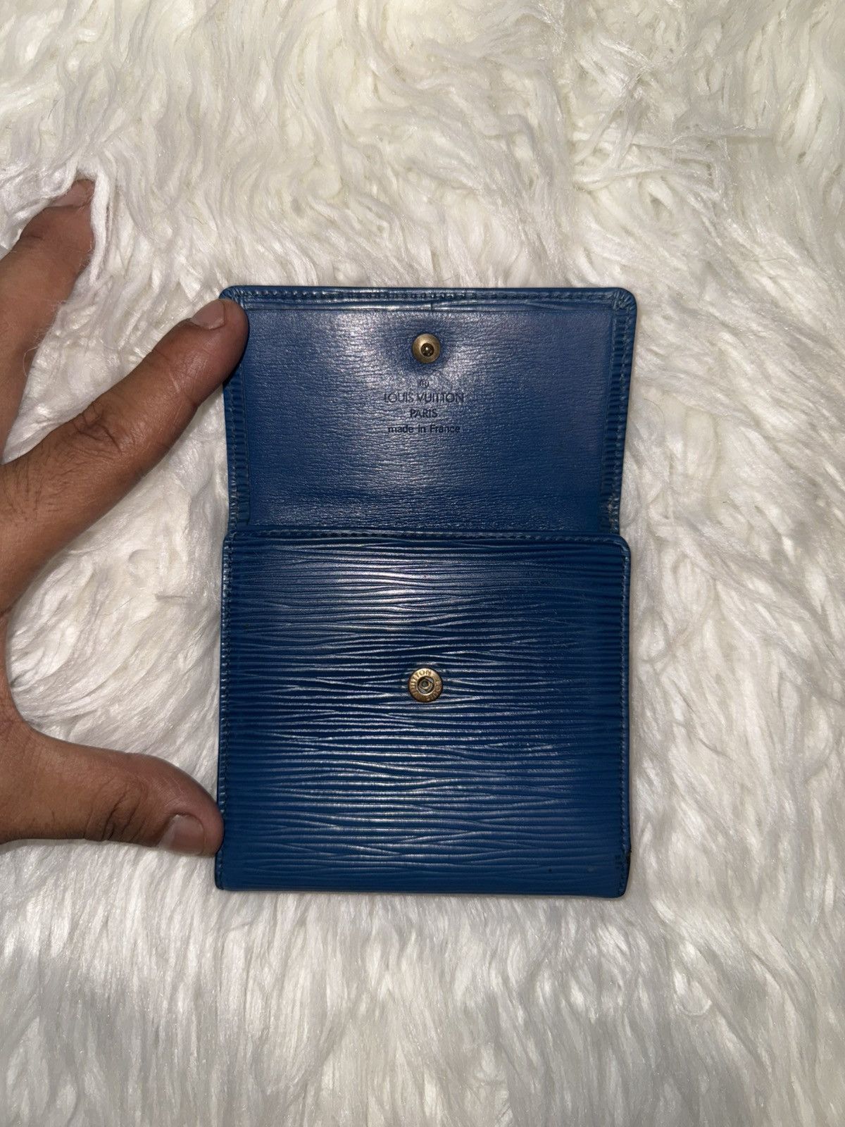Louis Vuitton Louis Vuitton Blue Epi Wallet Size ONE SIZE - 7 Thumbnail