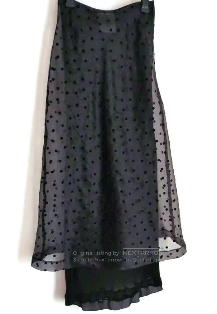 Comme des Garcons Comme Des Garcons size S Polka dot sheer long skirt Size 23" - 1 Thumbnail