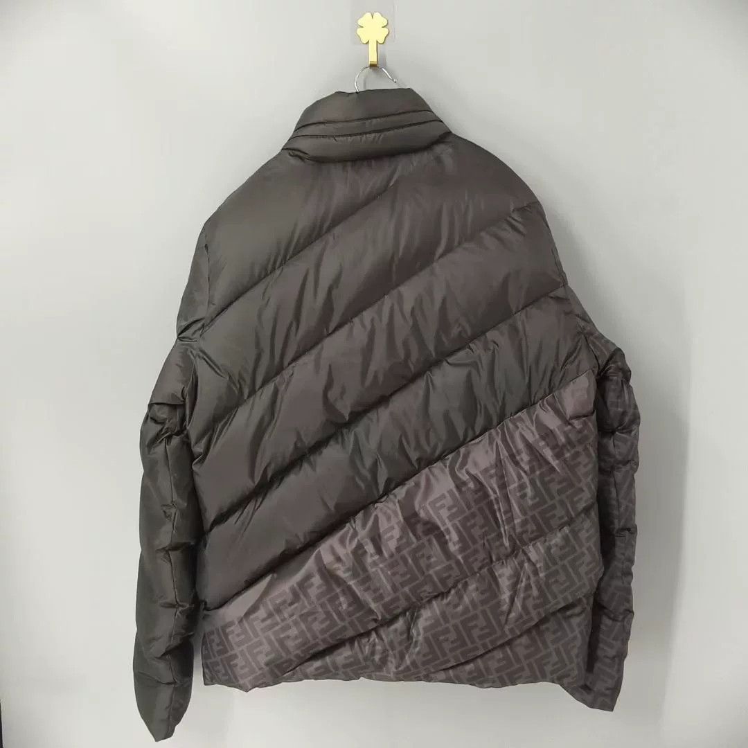 Fendi Fendi Black Striped Pattern Padded Jacket Size US XXL / EU 58 / 5 - 2 Thumbnail