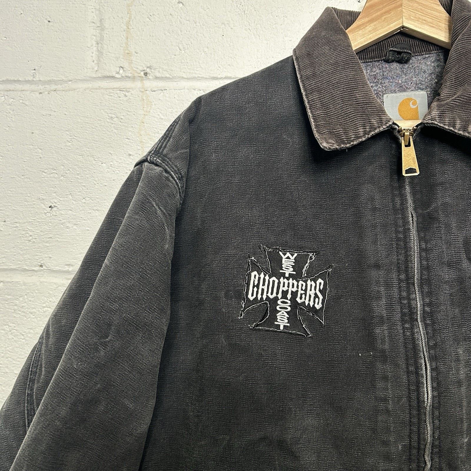Carhartt Vintage Carhartt Detroit Jacket “Black” West Coast Choppers Size US XL / EU 56 / 4 - 3 Thumbnail