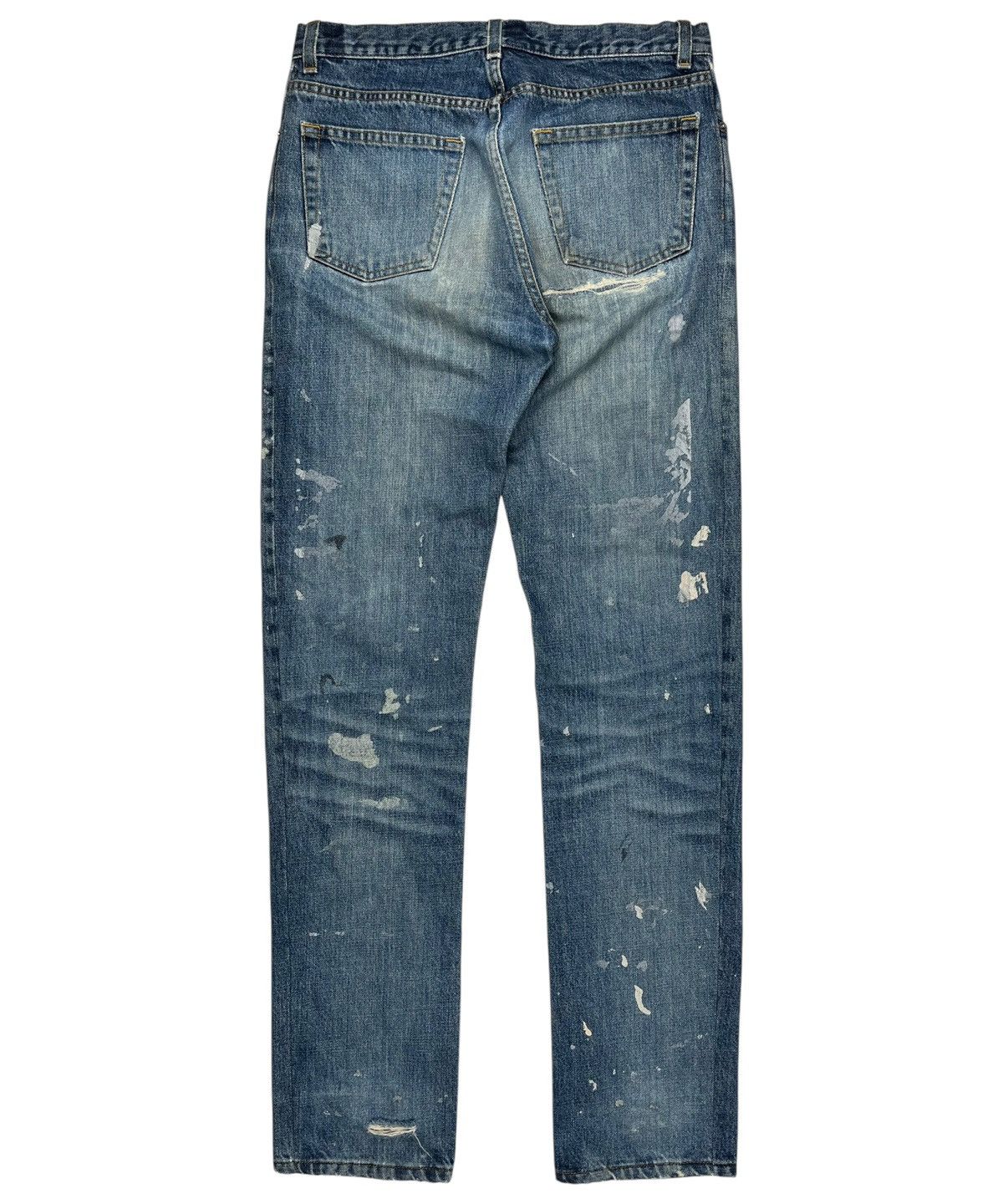 Helmut Lang AW99 Helmut Lang Distressed Painter Denim Jeans Size US 30 / EU 46 - 2 Thumbnail