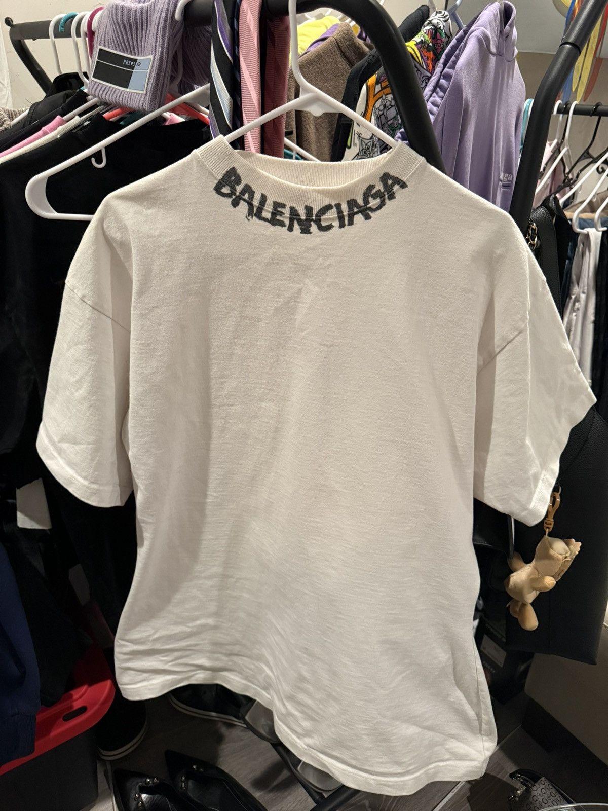 Balenciaga Balenciaga Scribble Curve Oversized Tshirt Size US S / EU 44-46 / 1 - 5 Thumbnail