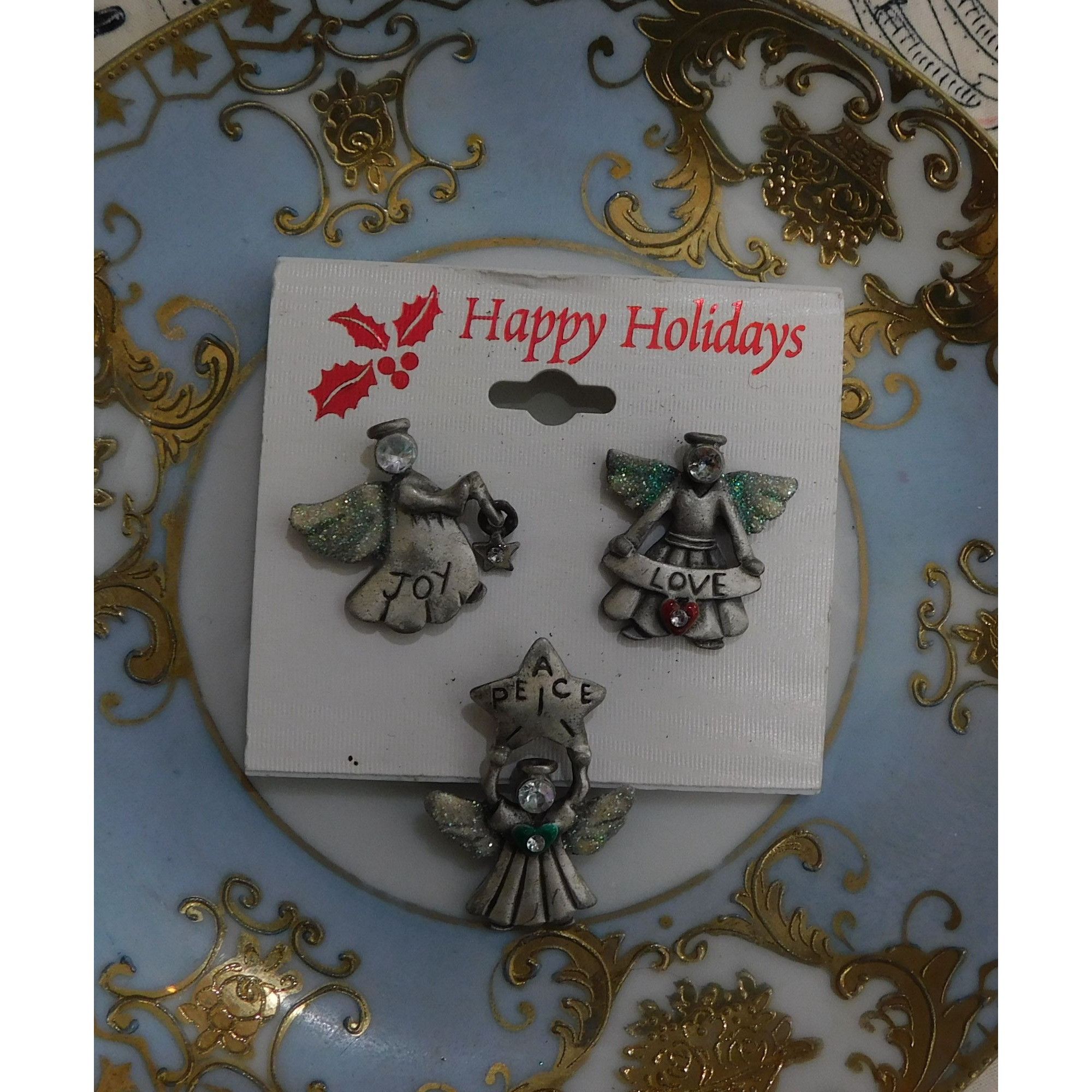 Other Vintage Peace Love And Joy Holiday Pins Size ONE SIZE - 4 Thumbnail