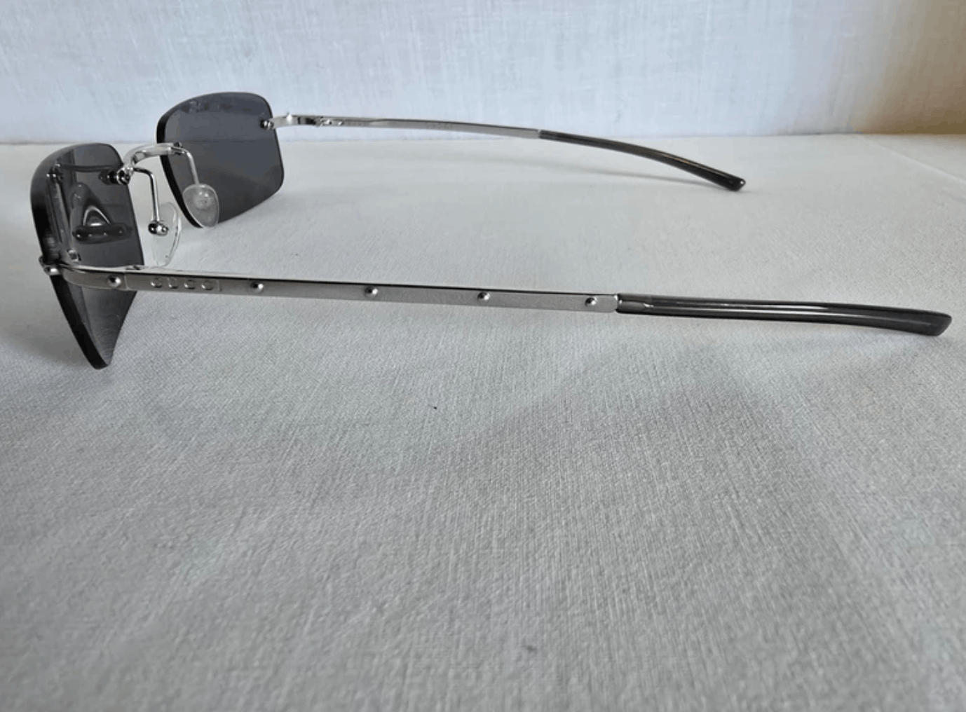 Gucci GUCCI Sunglasses Shield Rimless Wrap GG Vintage Size ONE SIZE - 4 Thumbnail