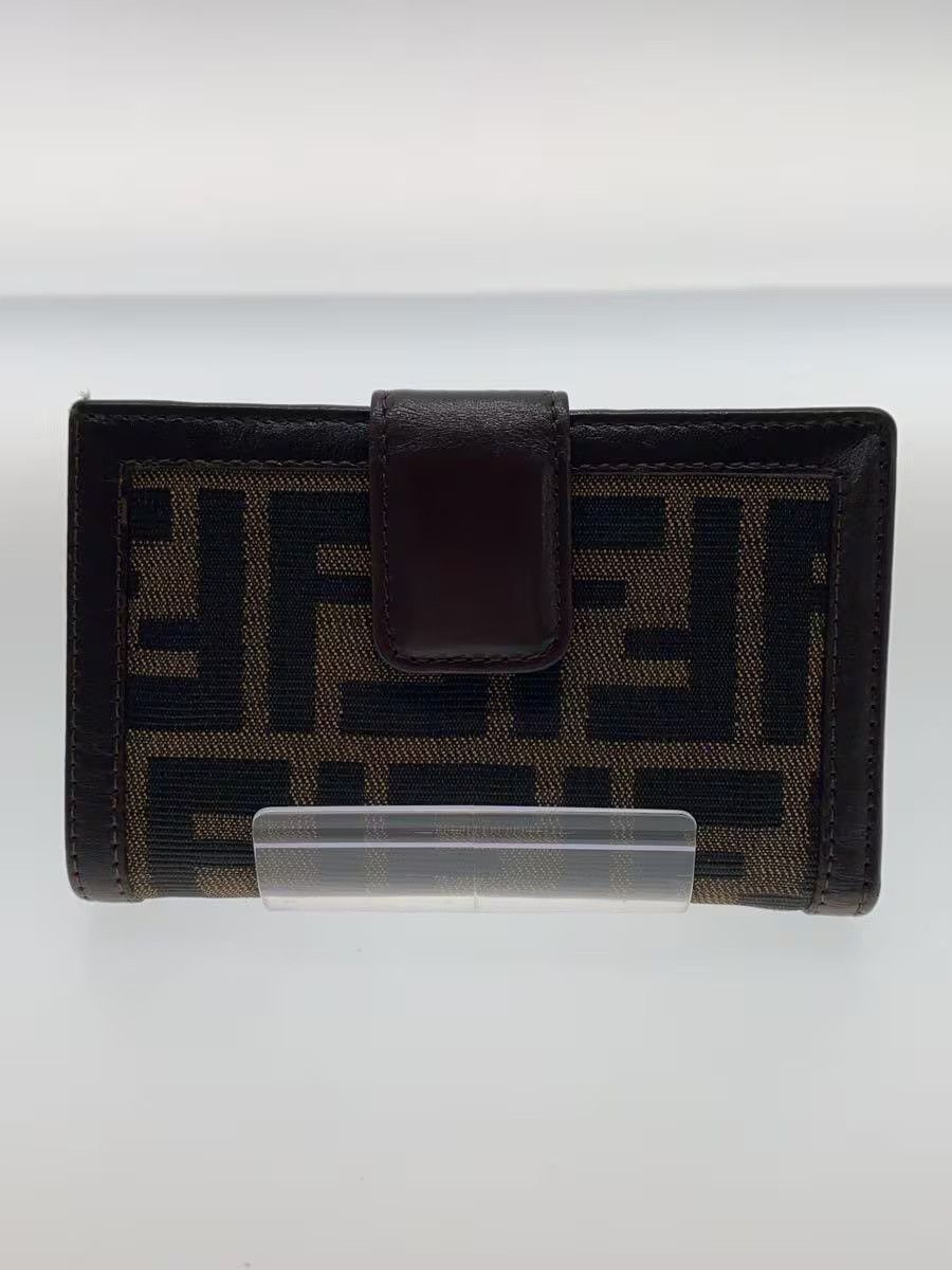 Fendi Fendi Canvas Tri-Fold Wallet Brown Size ONE SIZE - 1 Thumbnail