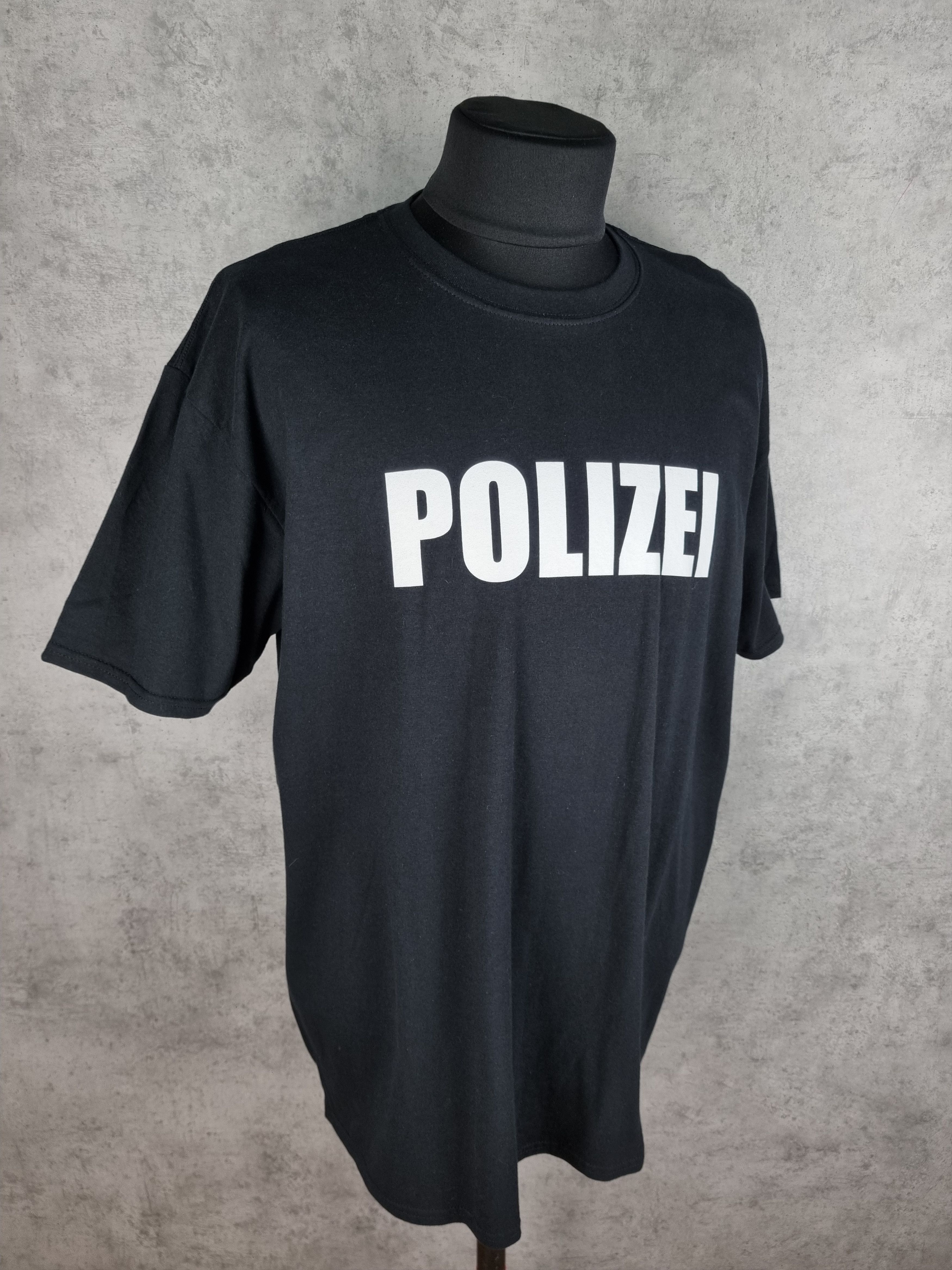Gildan Polizei Big Logo Tee Shirt Vetements Style Kanye West Size US XXL / EU 58 / 5 - 6 Thumbnail