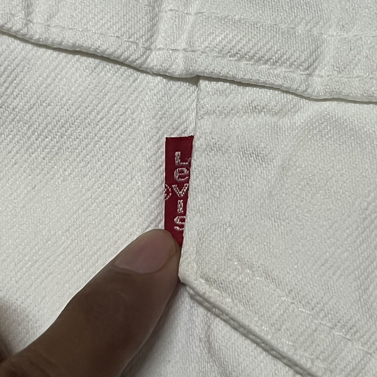 Levi's Vintage Levis White Denim Jacket Size US M / EU 48-50 / 2 - 5 Thumbnail