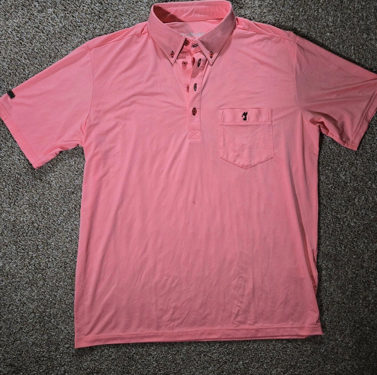 Designer Coral G Mac By Kartel Polo Golf Shirt L Size US L / EU 52-54 / 3 - 1 Thumbnail