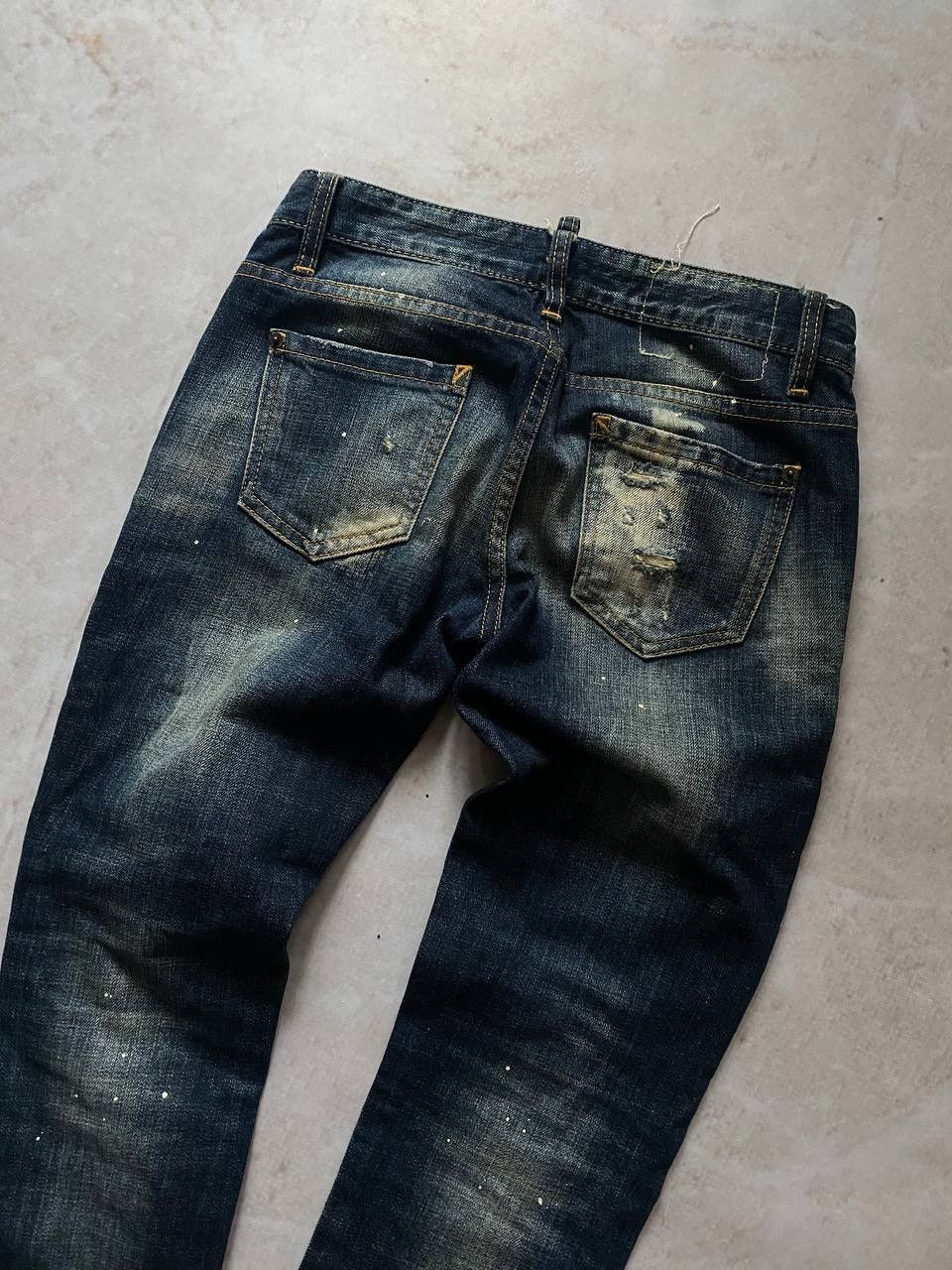Dsquared2 × Vintage Vintage Dsquared2 Luxury Navy Faded Distressed Denim Pants Size 27" / US 4 / IT 40 - 6 Thumbnail