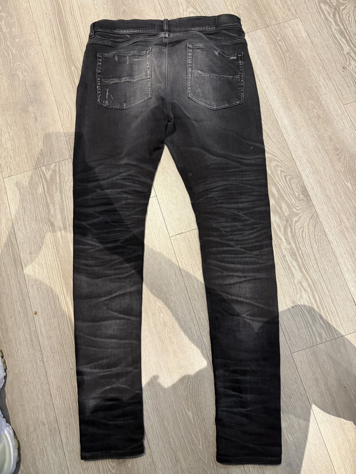 Amiri Amiri Grey Stacked Skinny Jeans Size US 38 / EU 54 - 2 Thumbnail