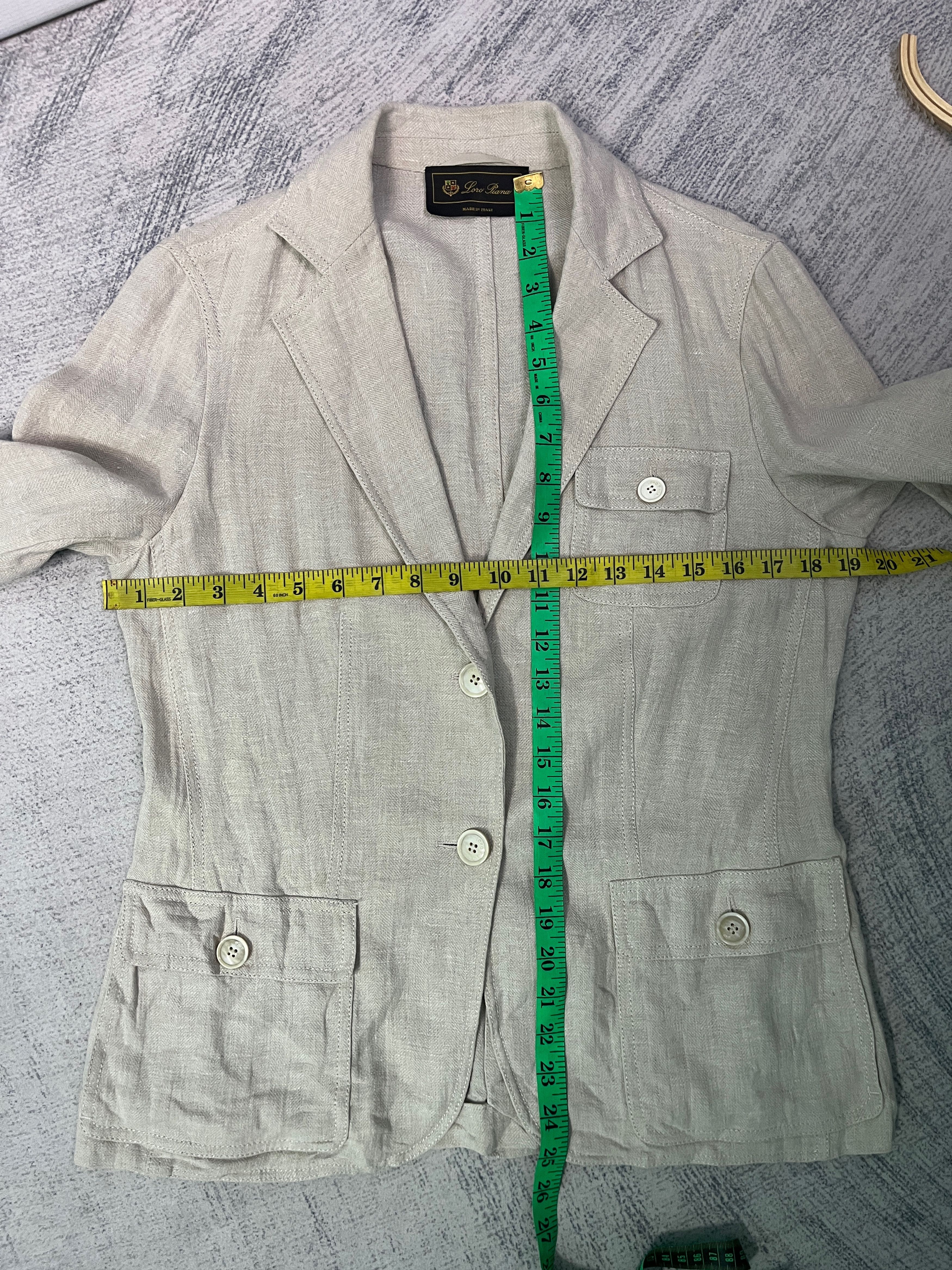 Loro Piana Loro Piana Linen Blazer Jacket Made in Italy Size L / US 10 / IT 46 - 15 Thumbnail