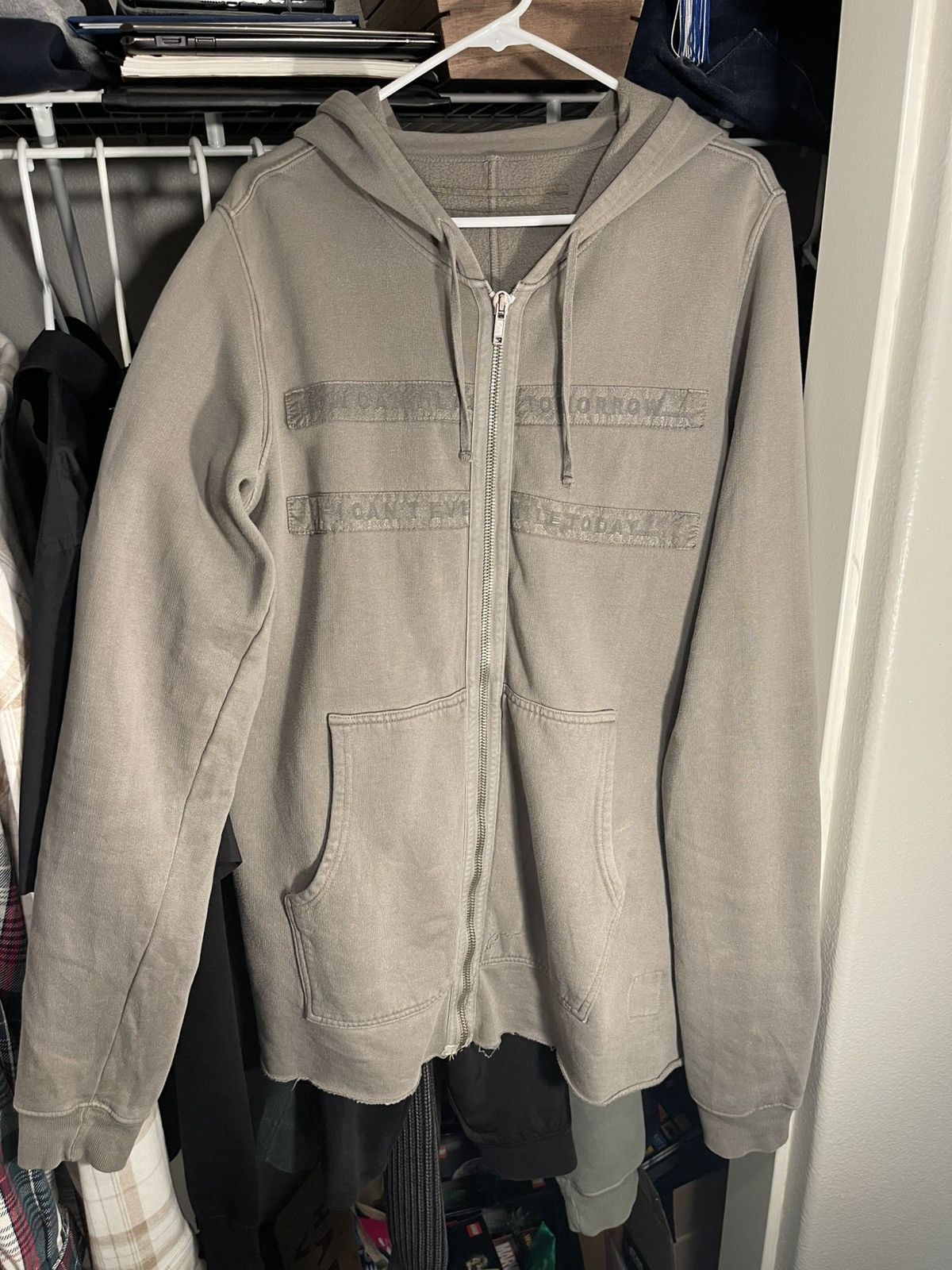 Rick Owens DRKSHDW “Suicidal Tendencies” Zip Up Hoodie