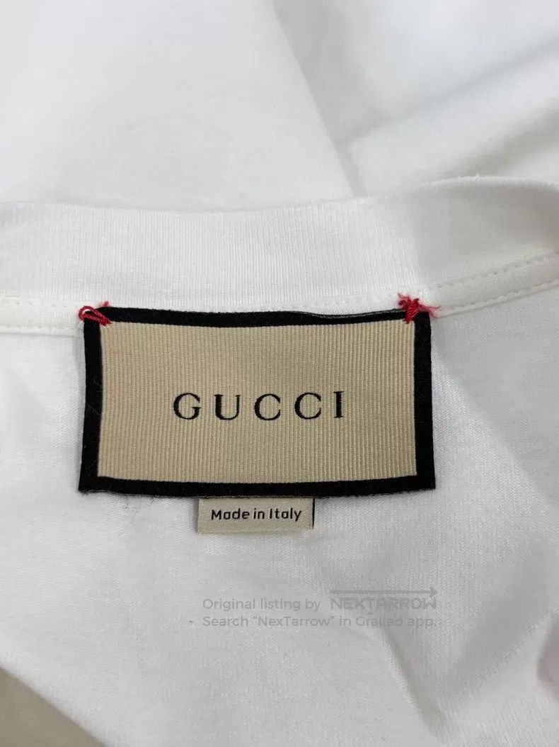 Gucci Gucci White printed letter logo short-sleeved T-shirt Size US M / EU 48-50 / 2 - 4 Thumbnail