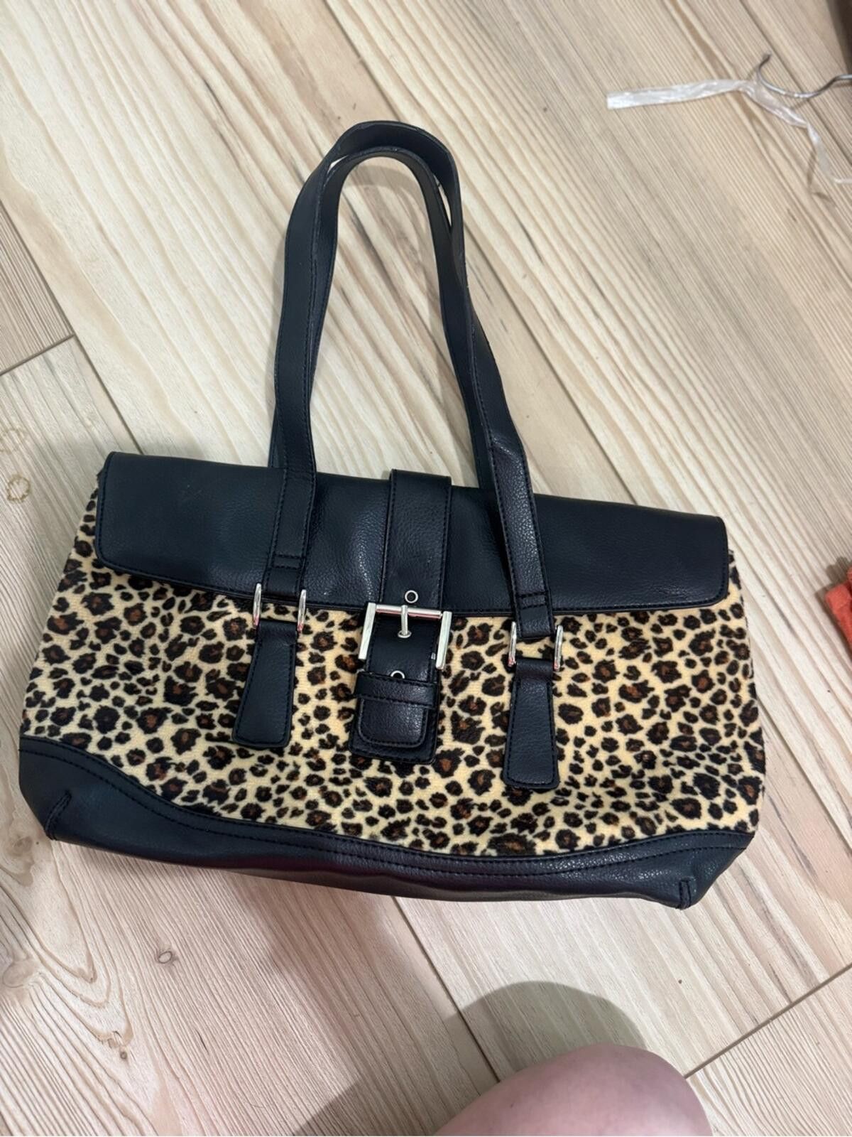 Other Leopard Print Tote Bag with Black Trim Size ONE SIZE - 2 Thumbnail