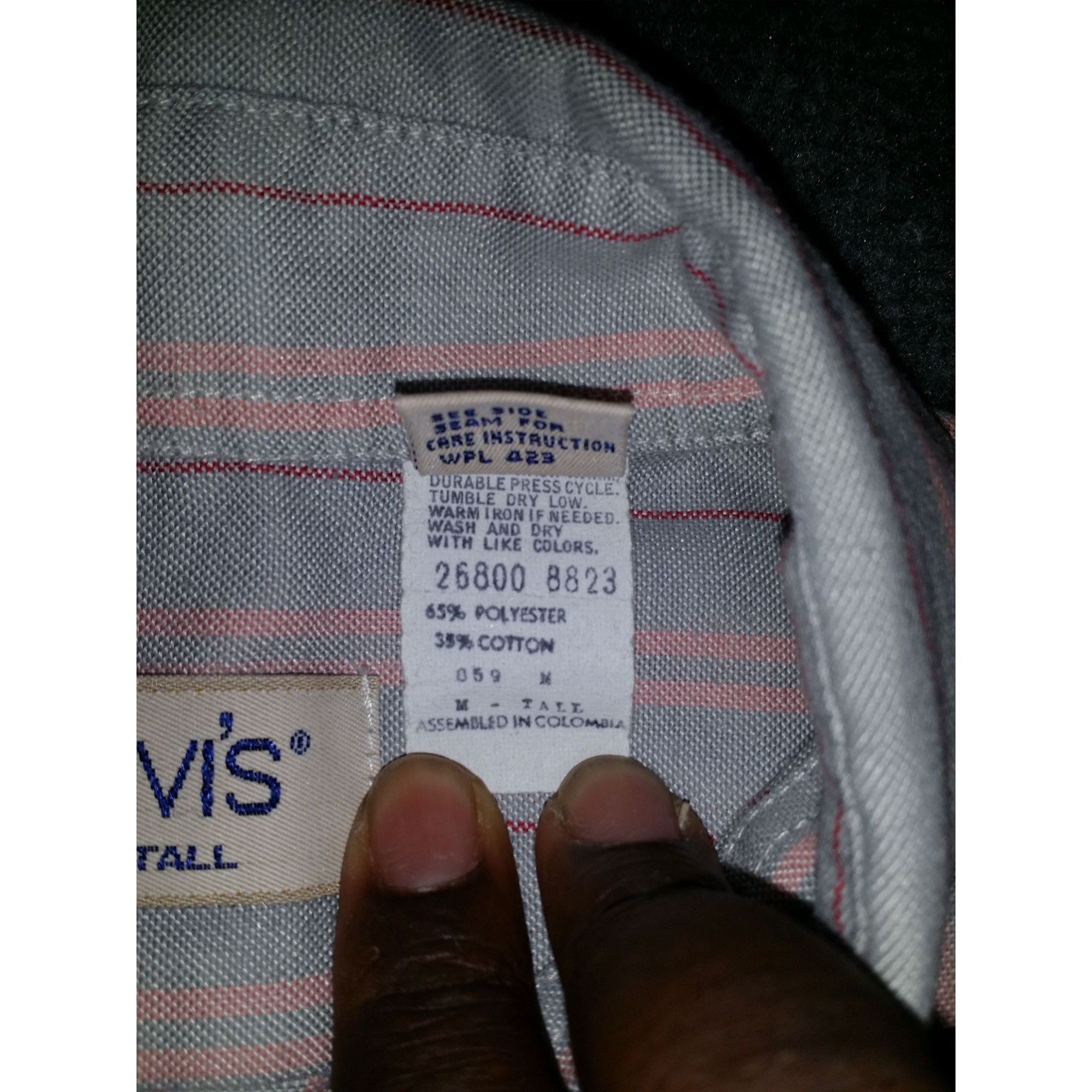 Levi's Vintage Levi's Button Up Shirt Sz M - Tall Striped 80s Every Size US M / EU 48-50 / 2 - 7 Thumbnail