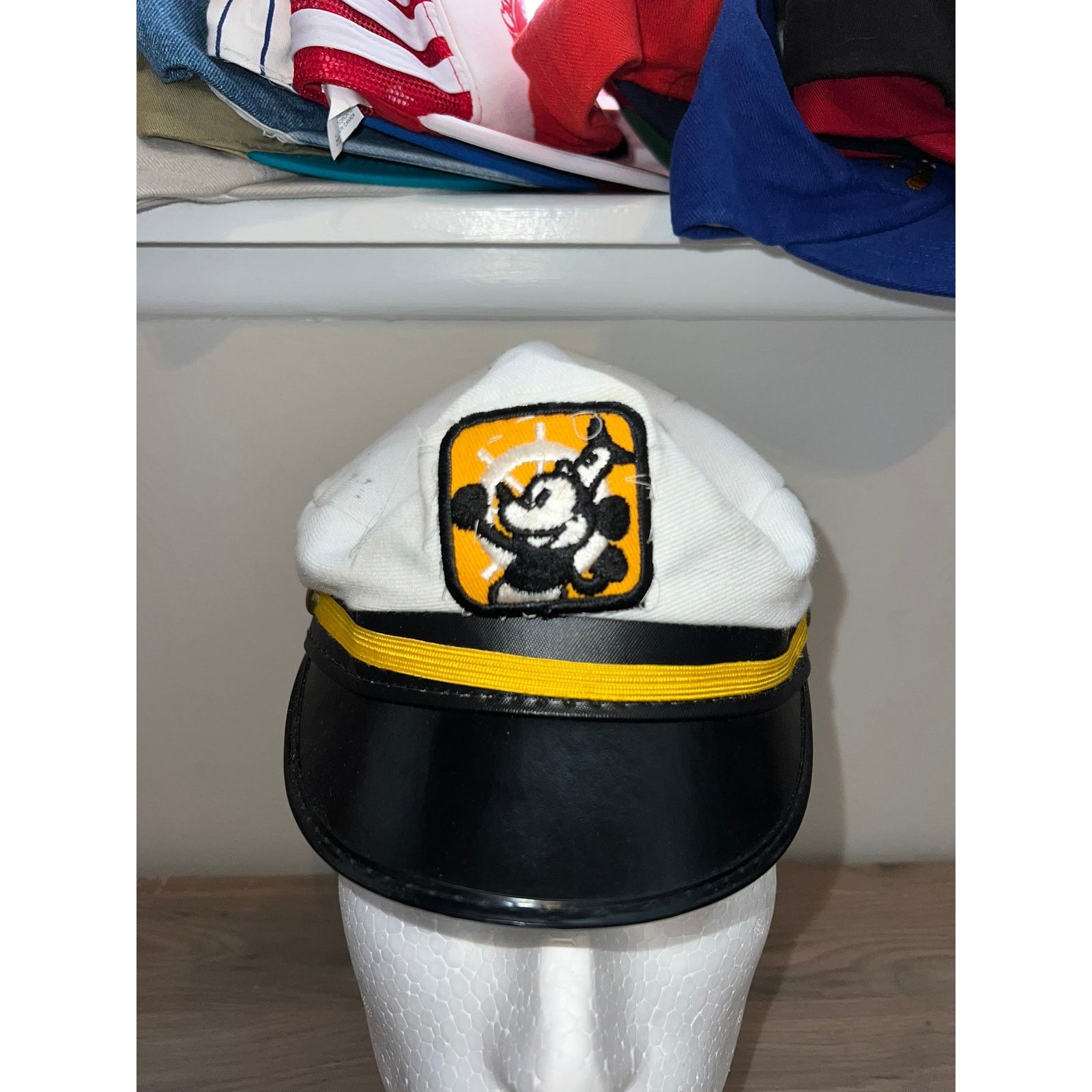 Disney 1980s 70s Vintage Walt Disney World Sailboat Sailor Hat VTG Size ONE SIZE - 3 Thumbnail