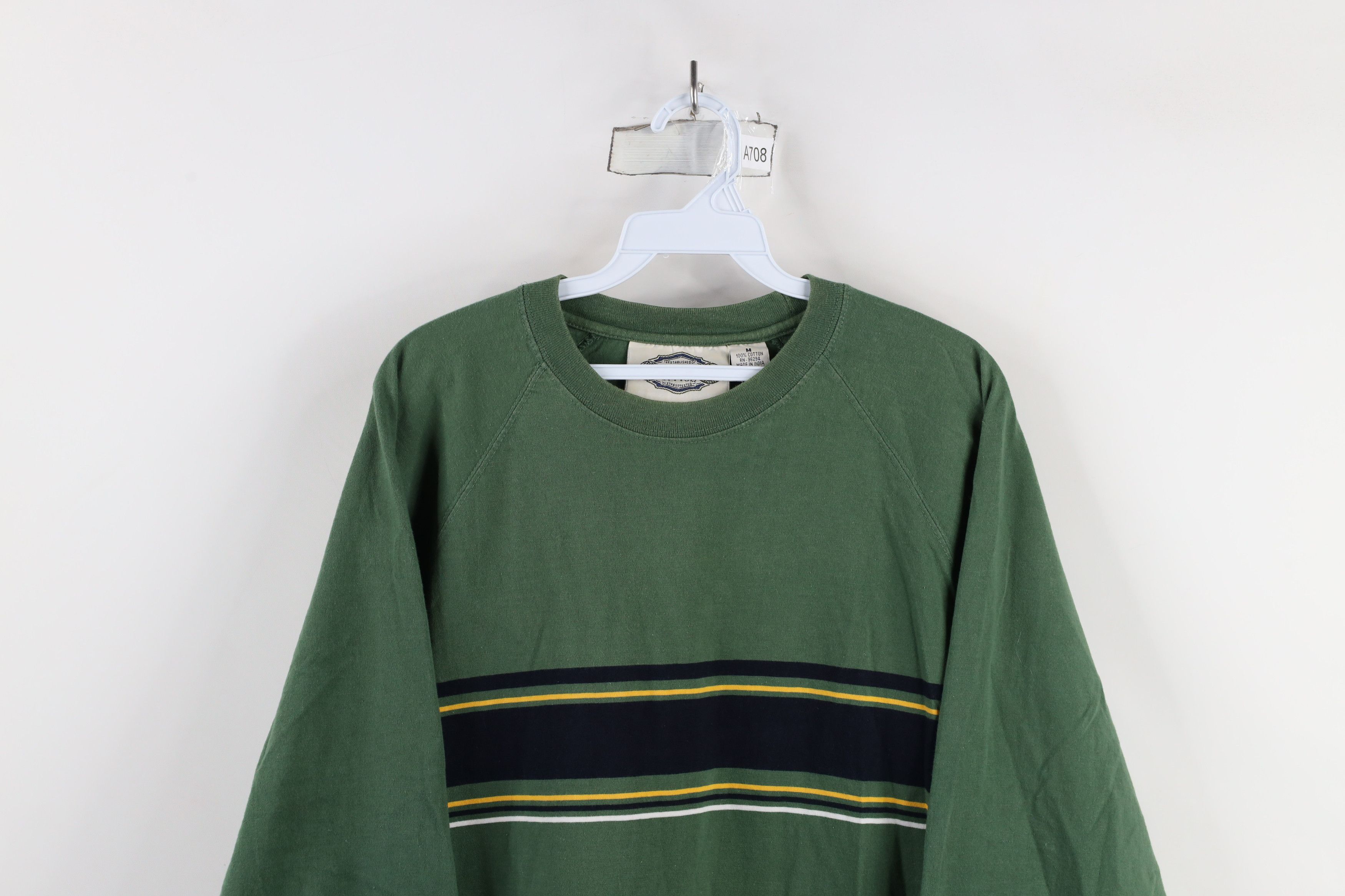 Vintage Vintage 90s Streetwear Striped Baggy Fit Long Sleeve T-Shirt Size US M / EU 48-50 / 2 - 2 Thumbnail