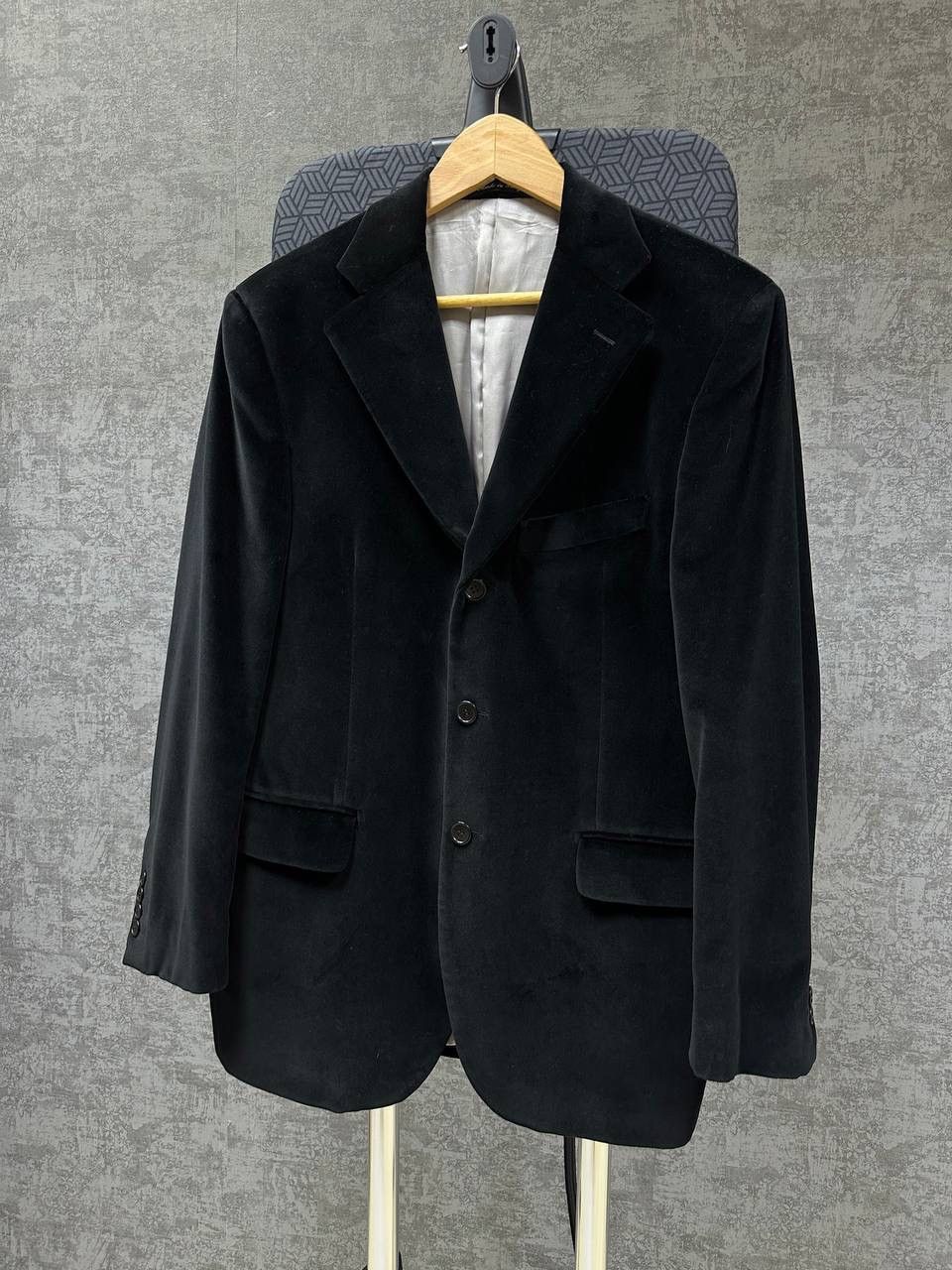 Vintage Ariston Men’s Sportcoat Velour Blazer Jacket Black