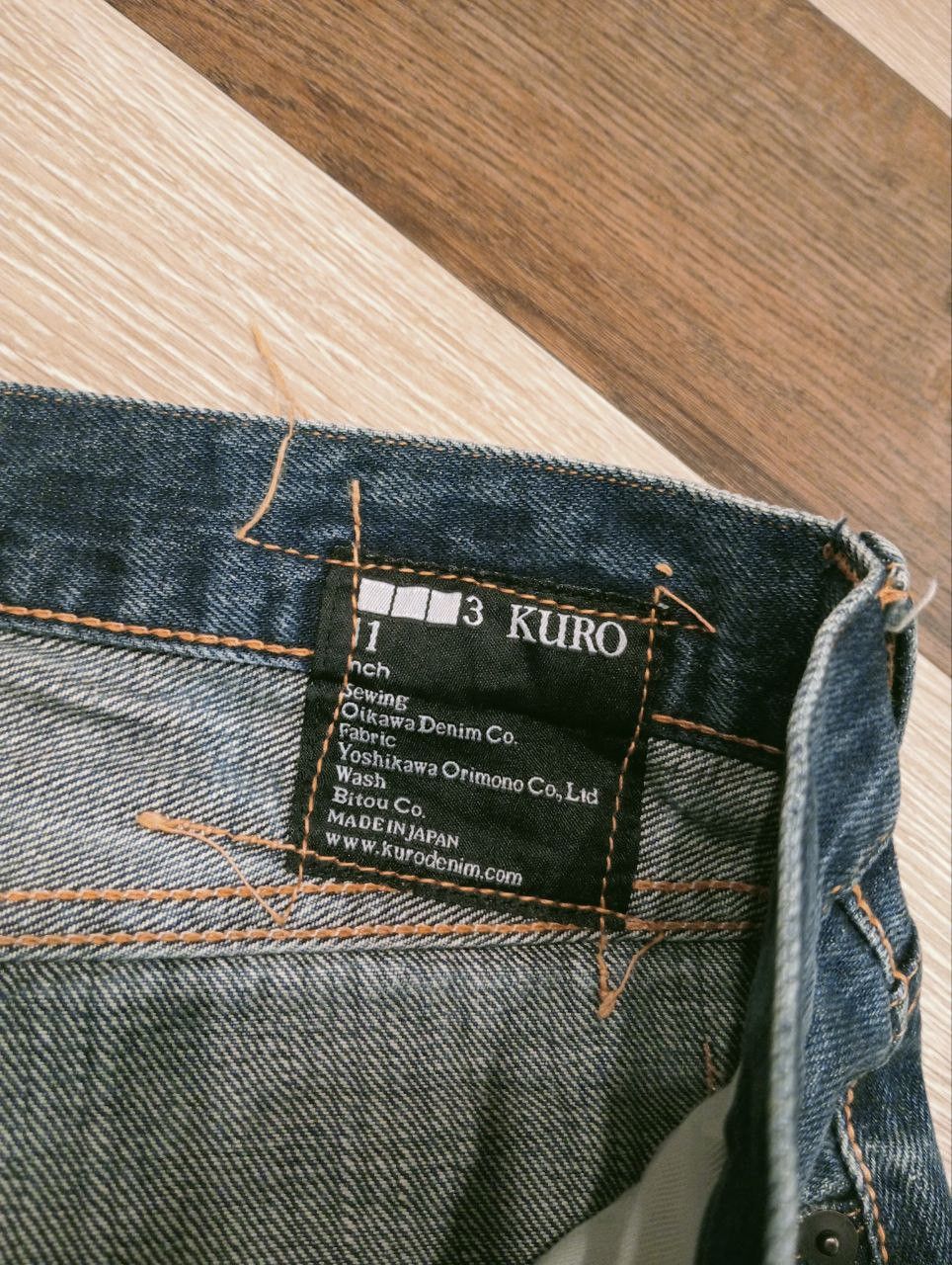 KURO JAPANESE KURO DIAMANTE SELVEDGE CROPPED JEANS Size US 33 - 5 Thumbnail