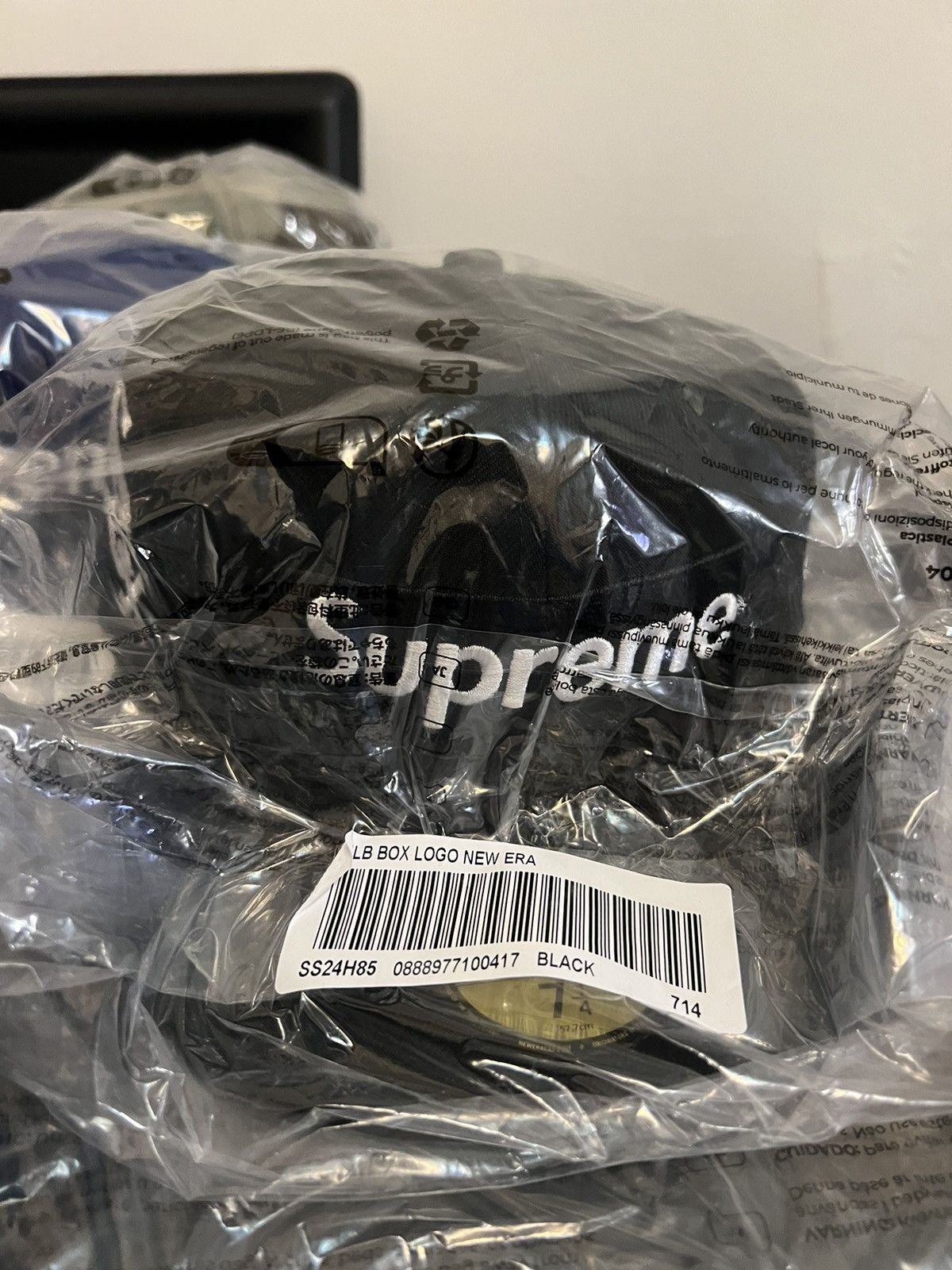 image of Mlb Teams Black Soc Box Logo Size 7 1/4, Men's