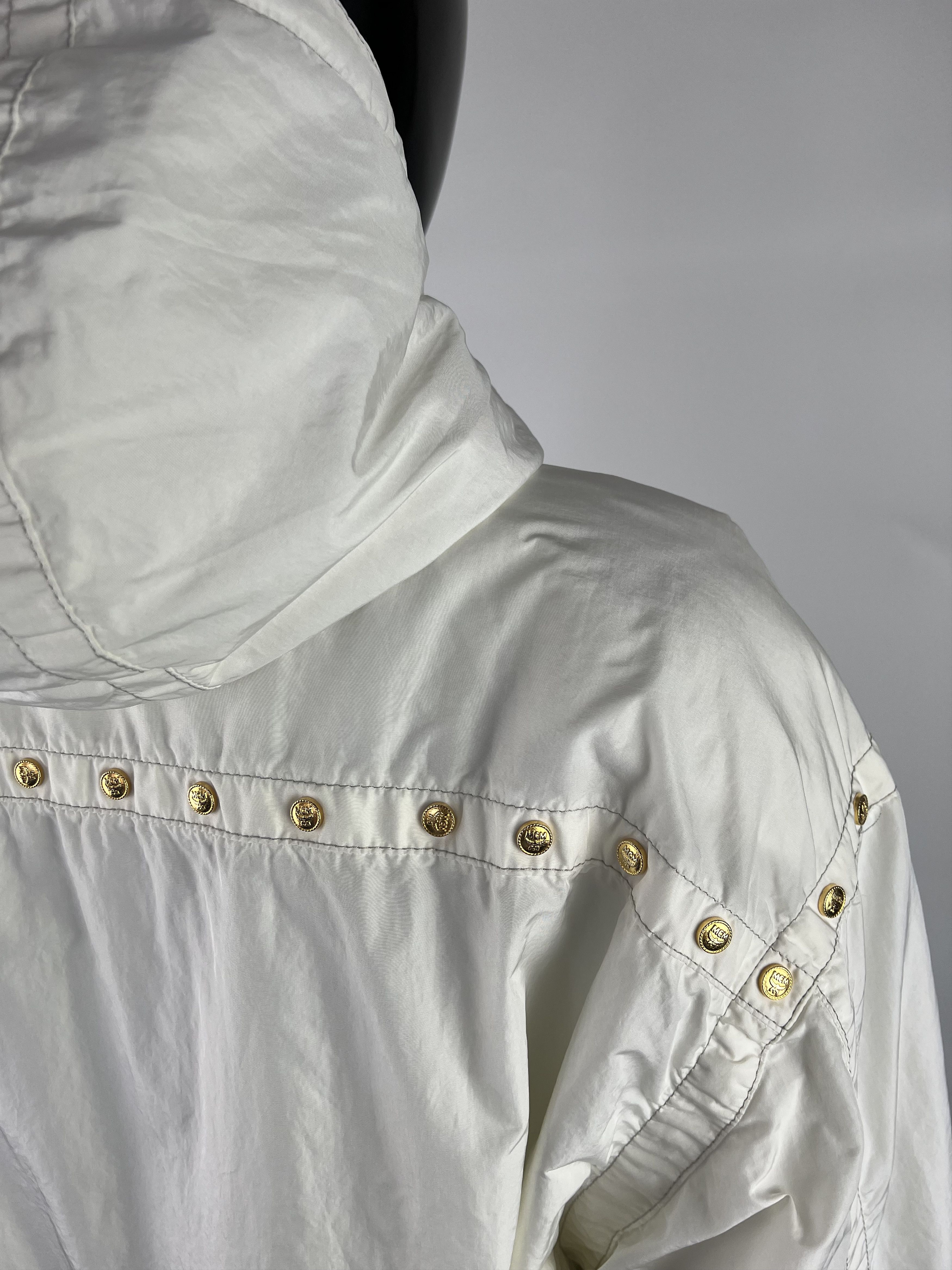 MCM × Vintage Rare Vintage MCM Women's Hooded Nylon Jacket Size 42 Size M / US 6-8 / IT 42-44 - 6 Thumbnail