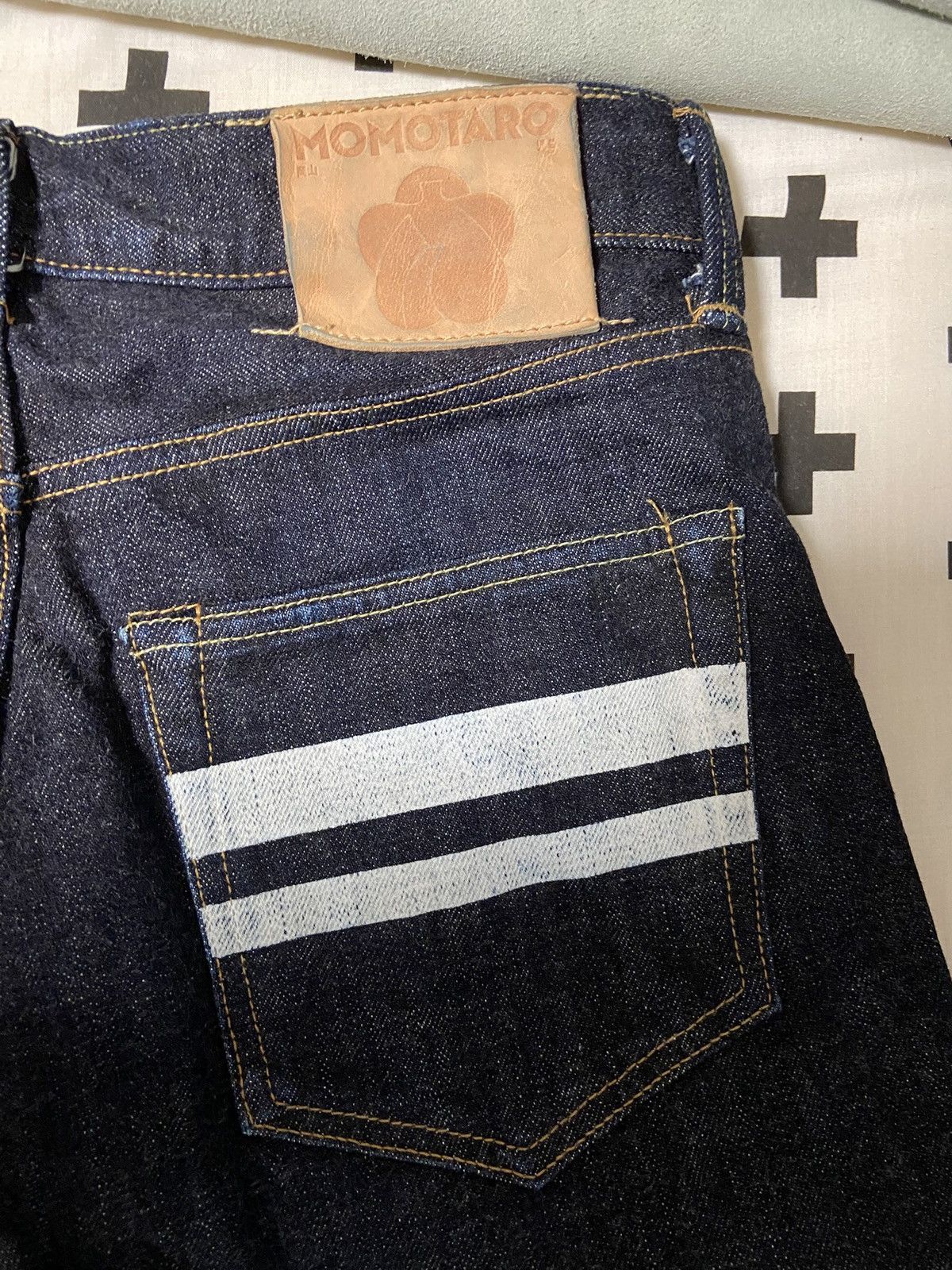 Momotaro Jeans MOMOTARO JEANS 15.7oz GTB" #201 Denim (New Tapered fit) Size US 31 - 1 Thumbnail
