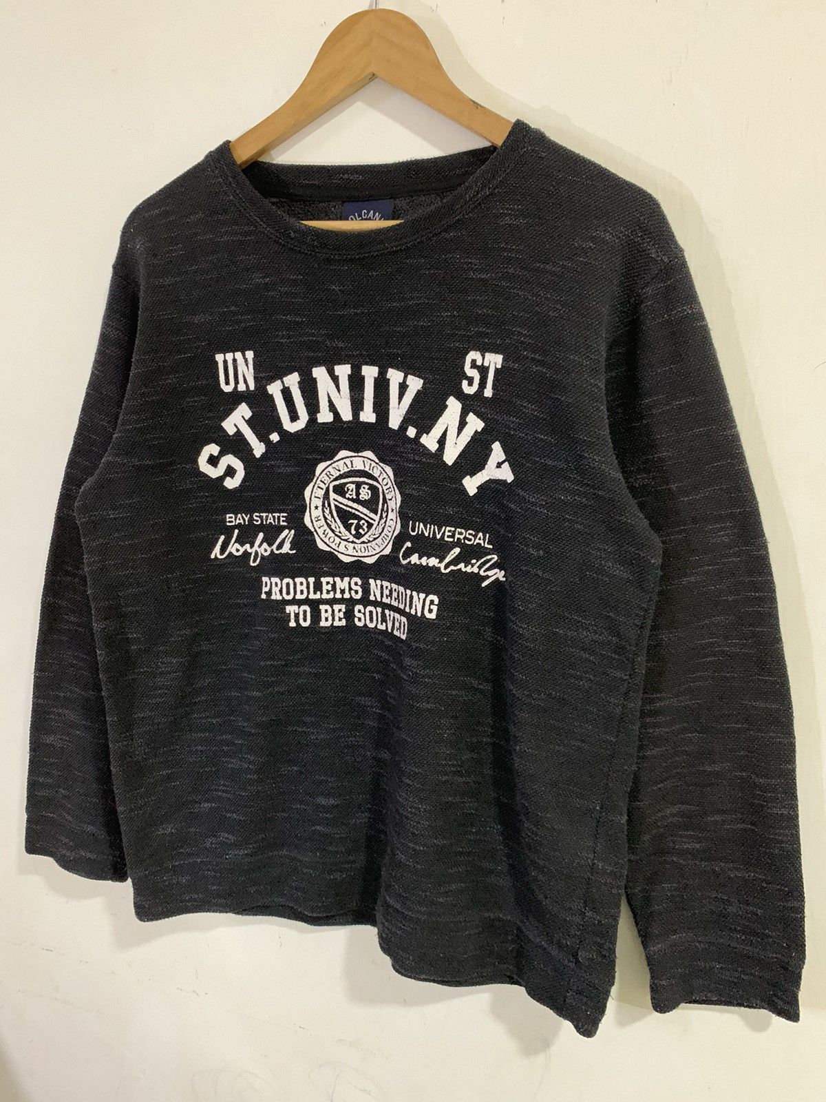 Japanese Brand Volcanic St. Univ. Ny Sweatshirt Size US L / EU 52-54 / 3 - 2 Thumbnail
