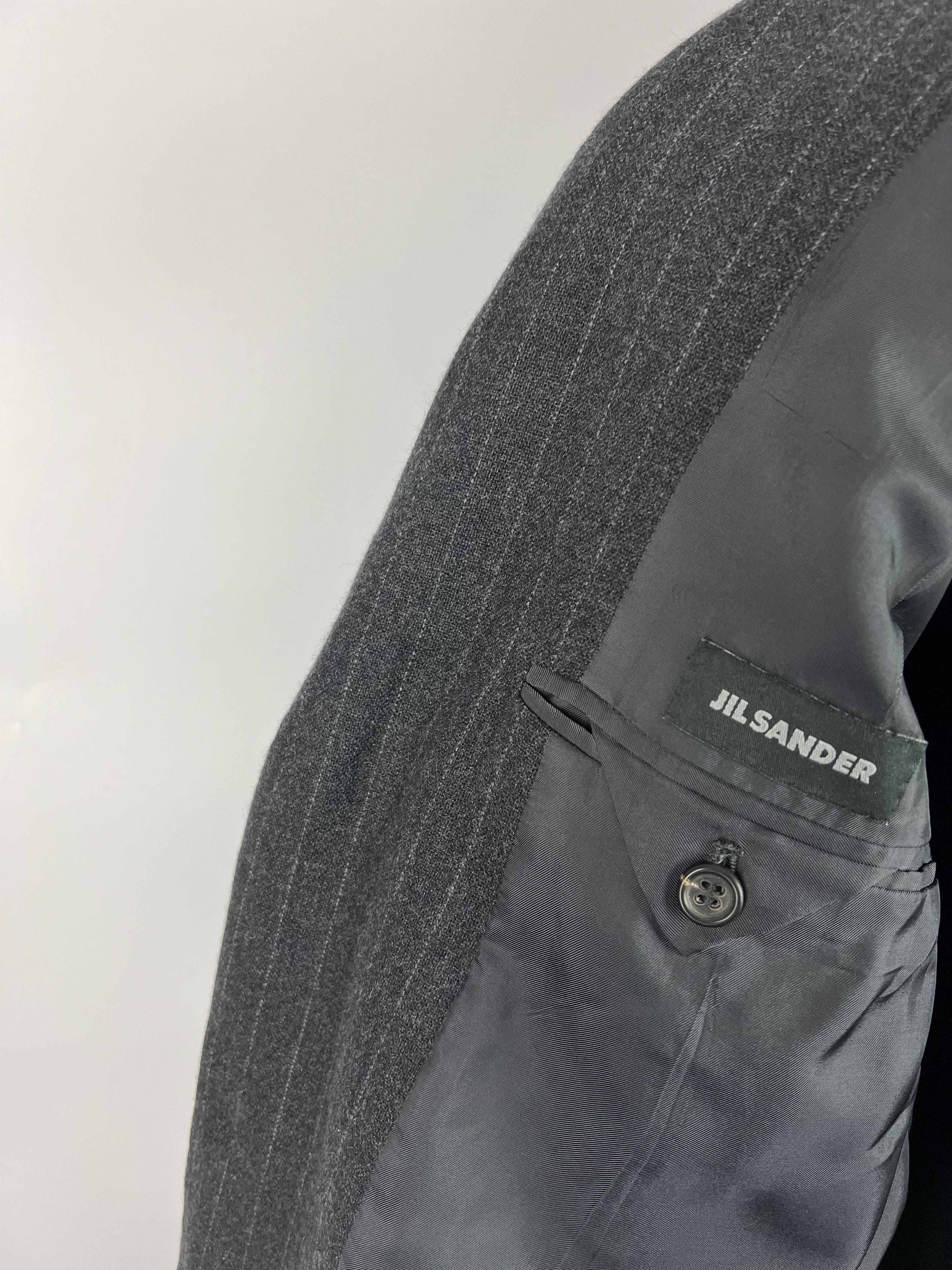 Jil Sander Raf Simons Era Striped 100% Cashmere Blazer 50R