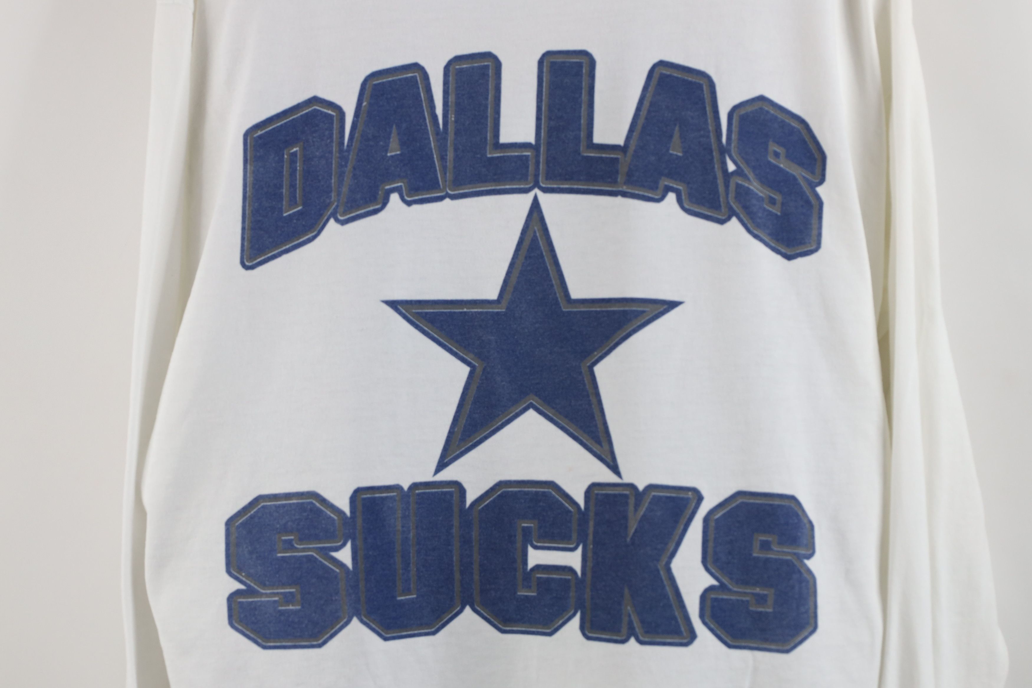 Vintage Vintage Y2K Dallas Cowboys Suck Football Long Sleeve T-Shirt Size US XL / EU 56 / 4 - 4 Thumbnail
