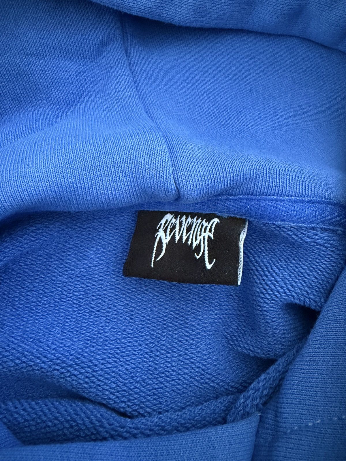Revenge Revenge Logo Embroidered Blue Hoodie Size US L / EU 52-54 / 3 - 3 Thumbnail