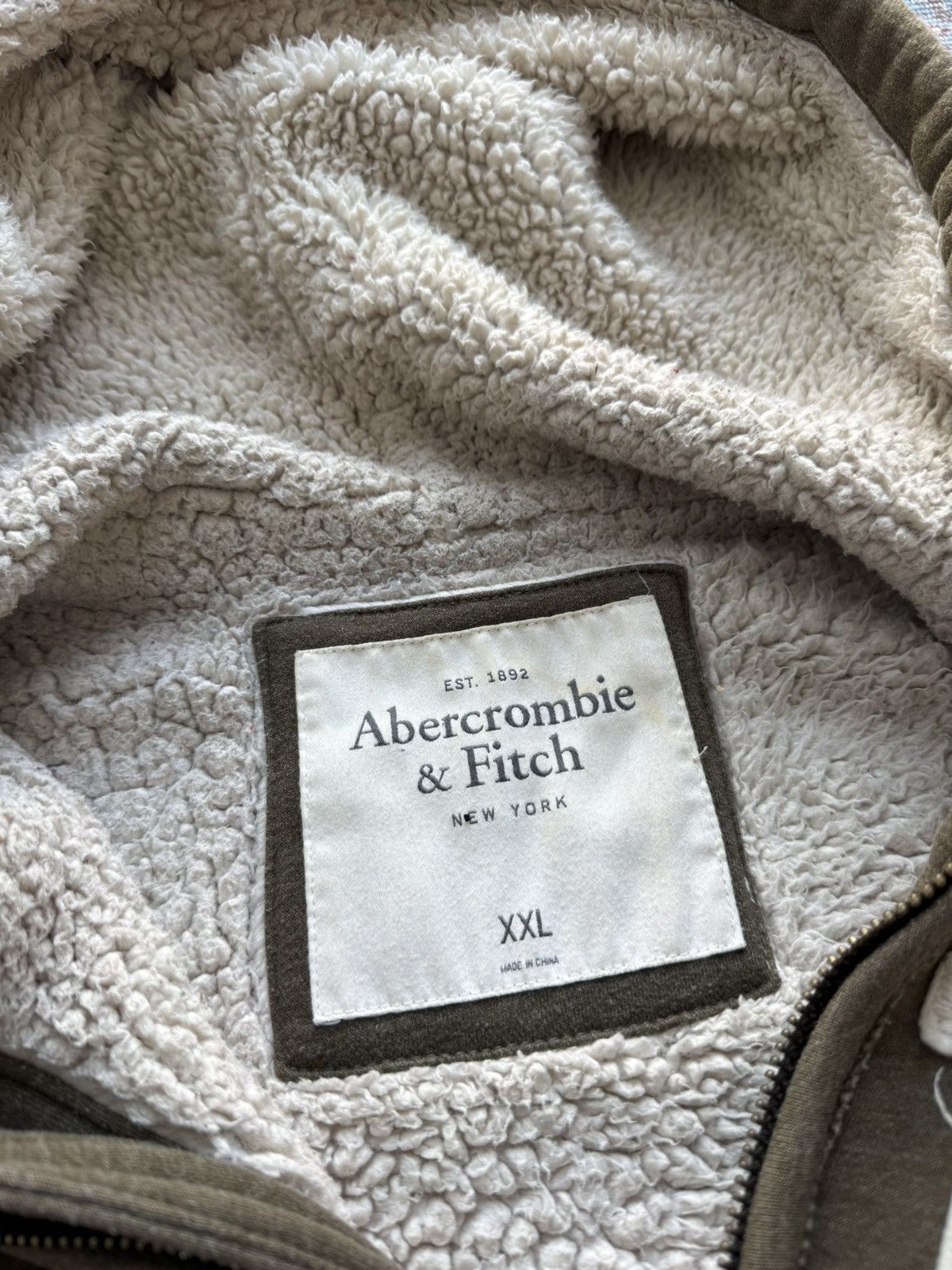 Abercrombie & Fitch Vintage Abercrombie & Fitch Y2K Fur Shearling Zip Hoodie Size US XXL / EU 58 / 5 - 9 Thumbnail