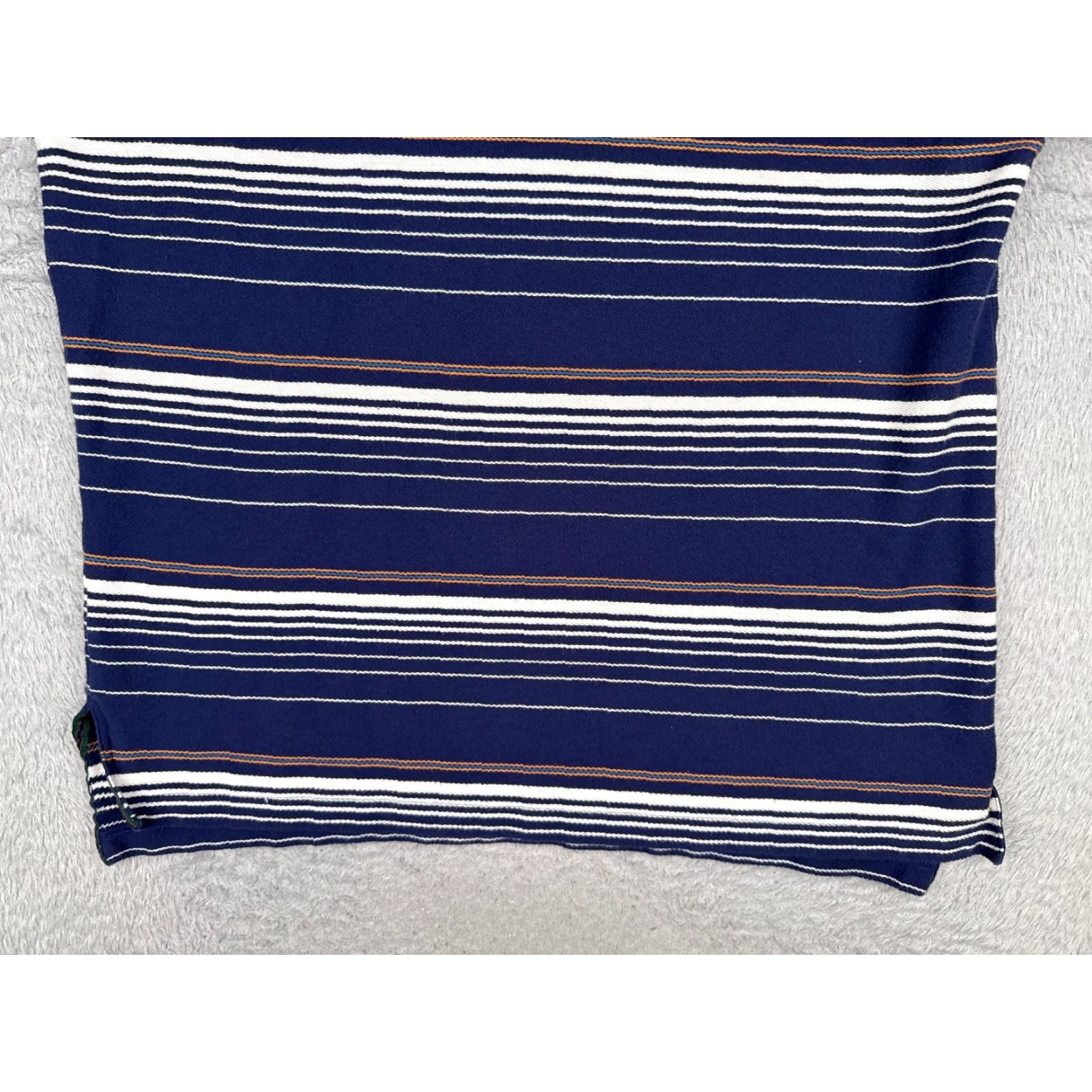 Alexander Julian VINTAGE Alexander Julian Shirt Men XL White Blue Stripe Cotton Polo Short Sleeve Slim Fit Size US XL / EU 56 / 4 - 5 Thumbnail