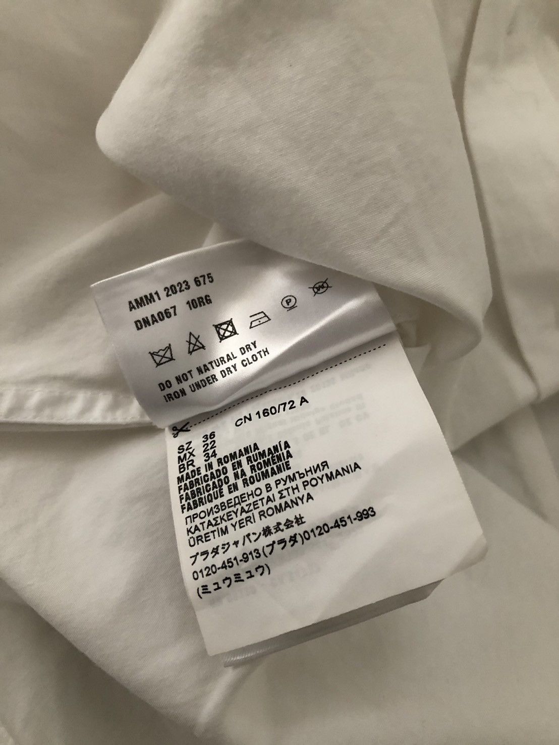 Miu Miu Miu Miu POPLIN SHIRT Size US S / EU 44-46 / 1 - 6 Thumbnail