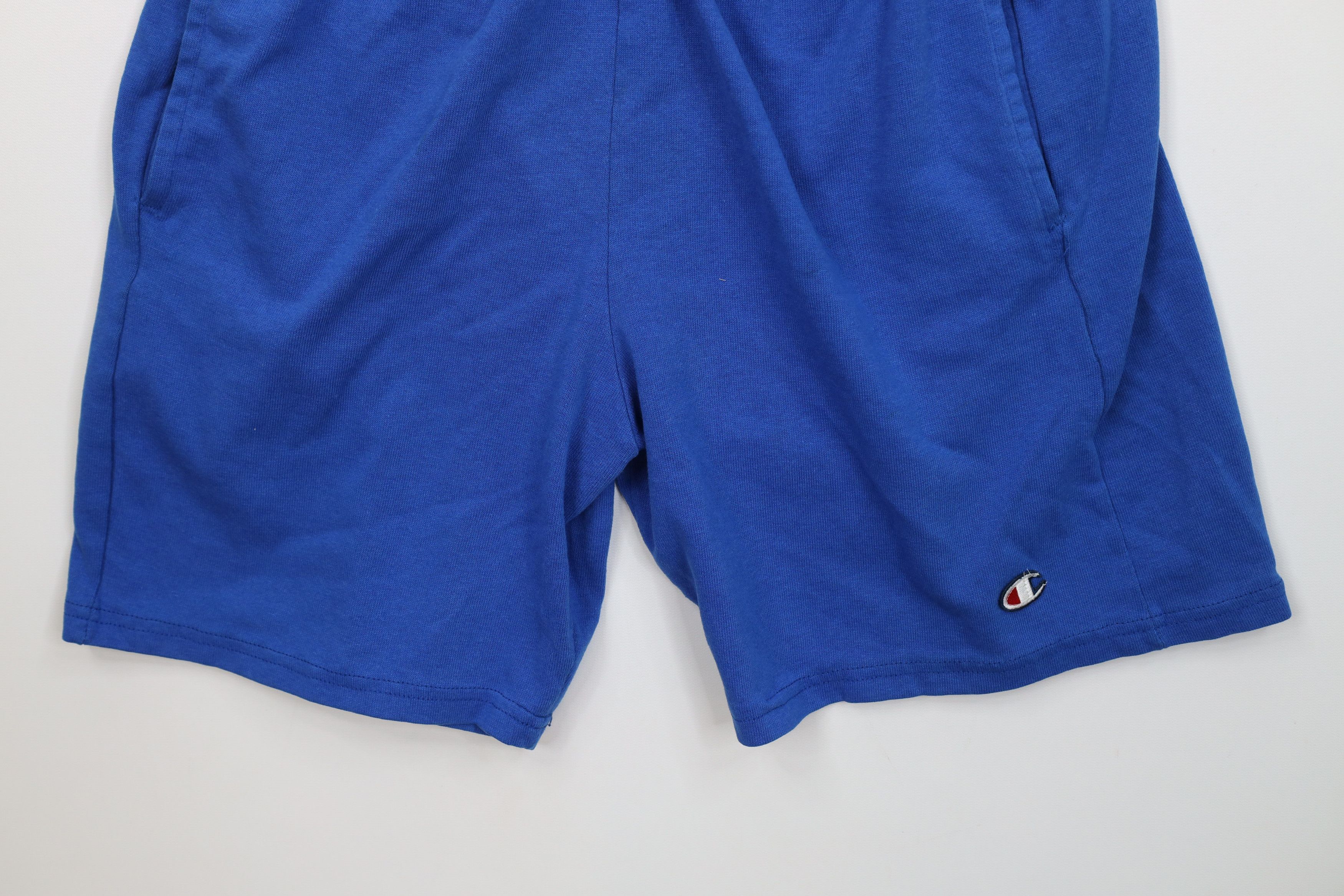 Champion Vintage 90s Champion Faded Above Knee Dad Shorts Royal Blue Size US 32 / EU 48 - 4 Thumbnail