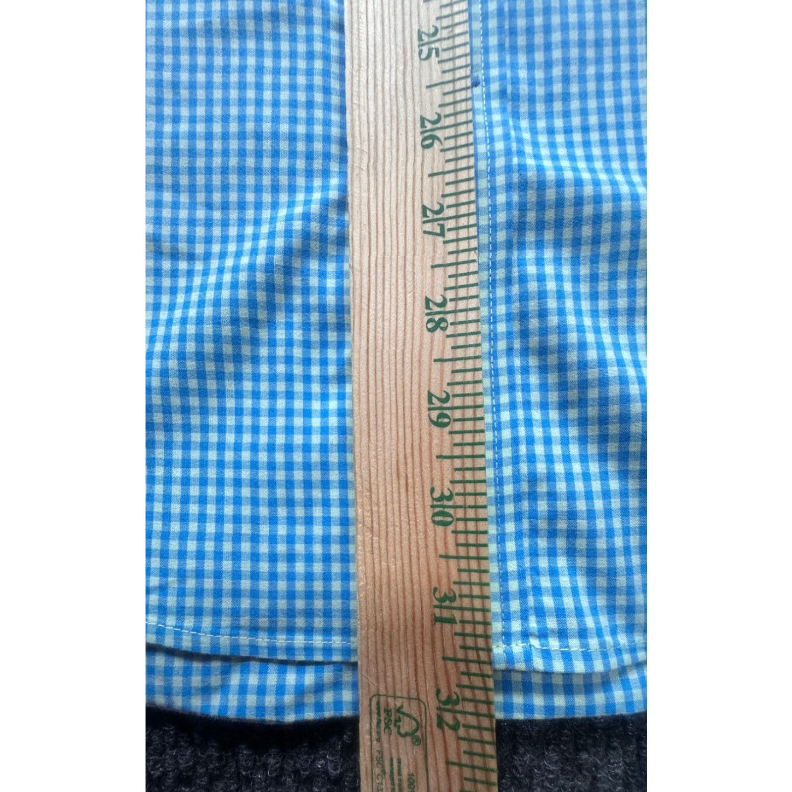 Izod IZOD Button-Up Shirt Mens XL Green Blue Check Long Sleeve 1711 Size US XL / EU 56 / 4 - 4 Thumbnail
