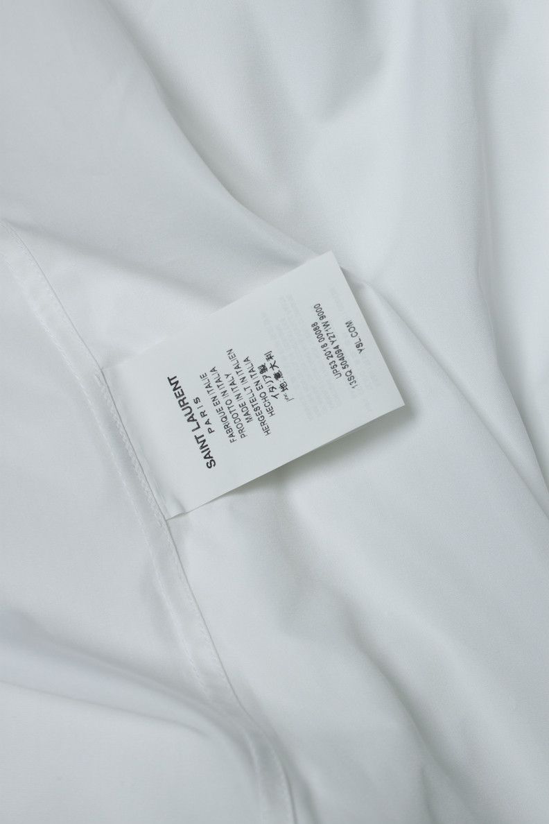 Saint Laurent Paris Saint Laurent, Basic white shirt with round neck Size US L / EU 52-54 / 3 - 6 Thumbnail
