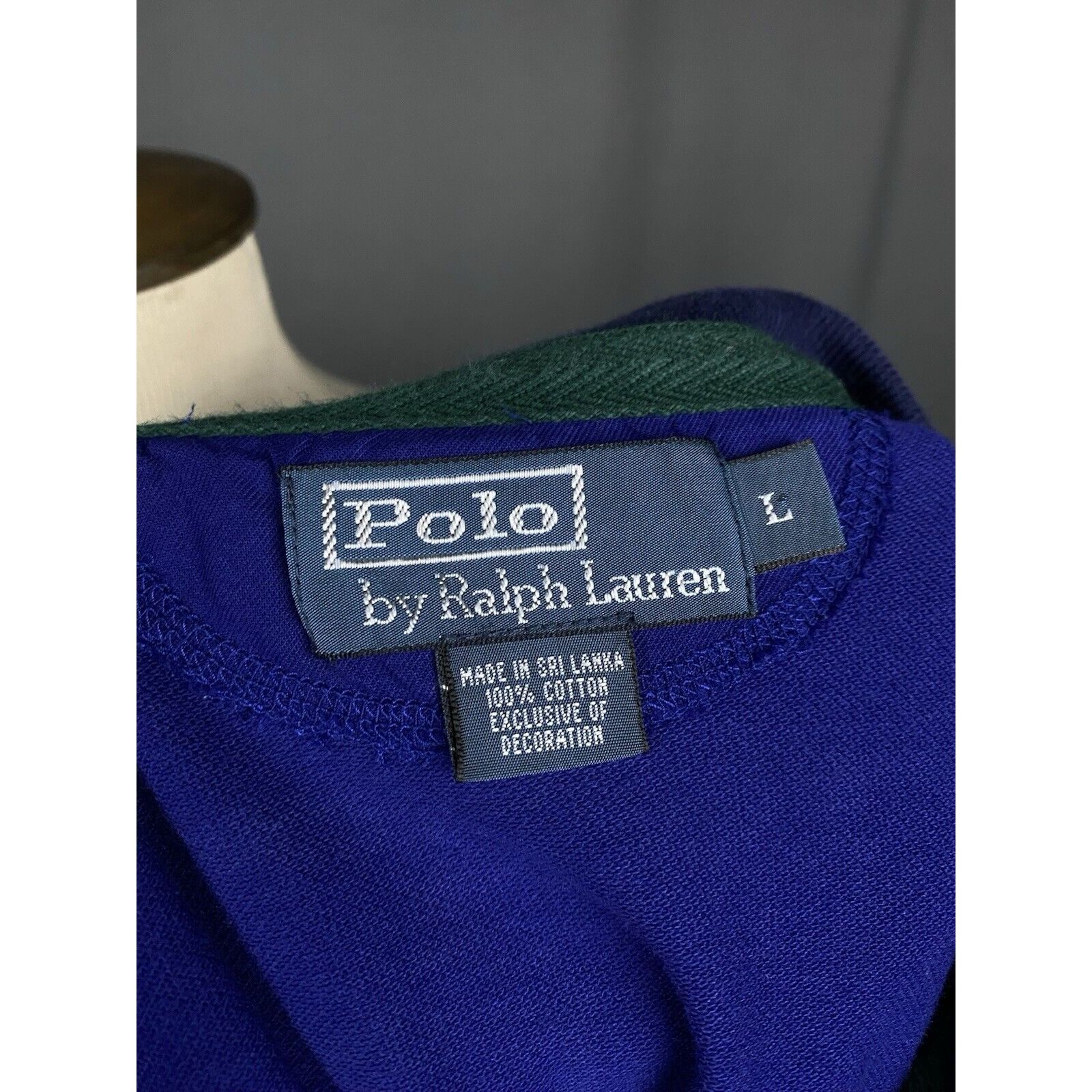 Polo Ralph Lauren Polo Ralph Lauren Big Logo VTG Men's Blue Yellow Polo T-Shir Size US L / EU 52-54 / 3 - 11 Thumbnail