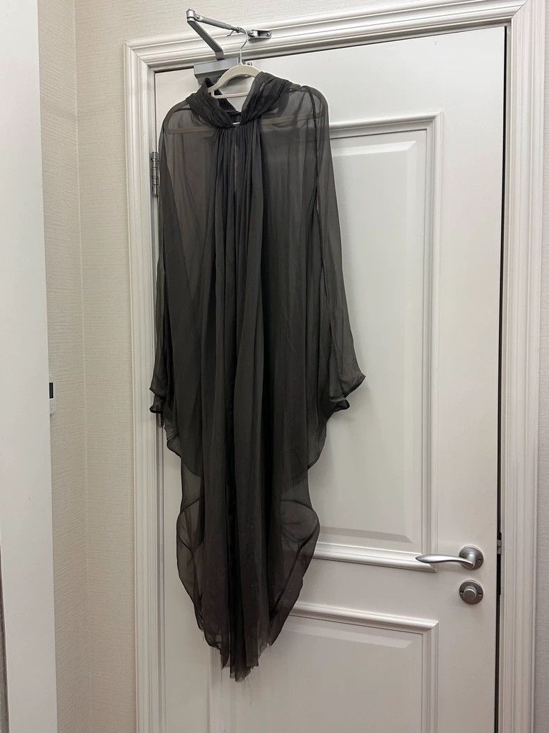 Rick Owens Rick Owens Silk Cloak 2504-Nextarrow Size XXS / US 00 / IT 34 - 2 Thumbnail