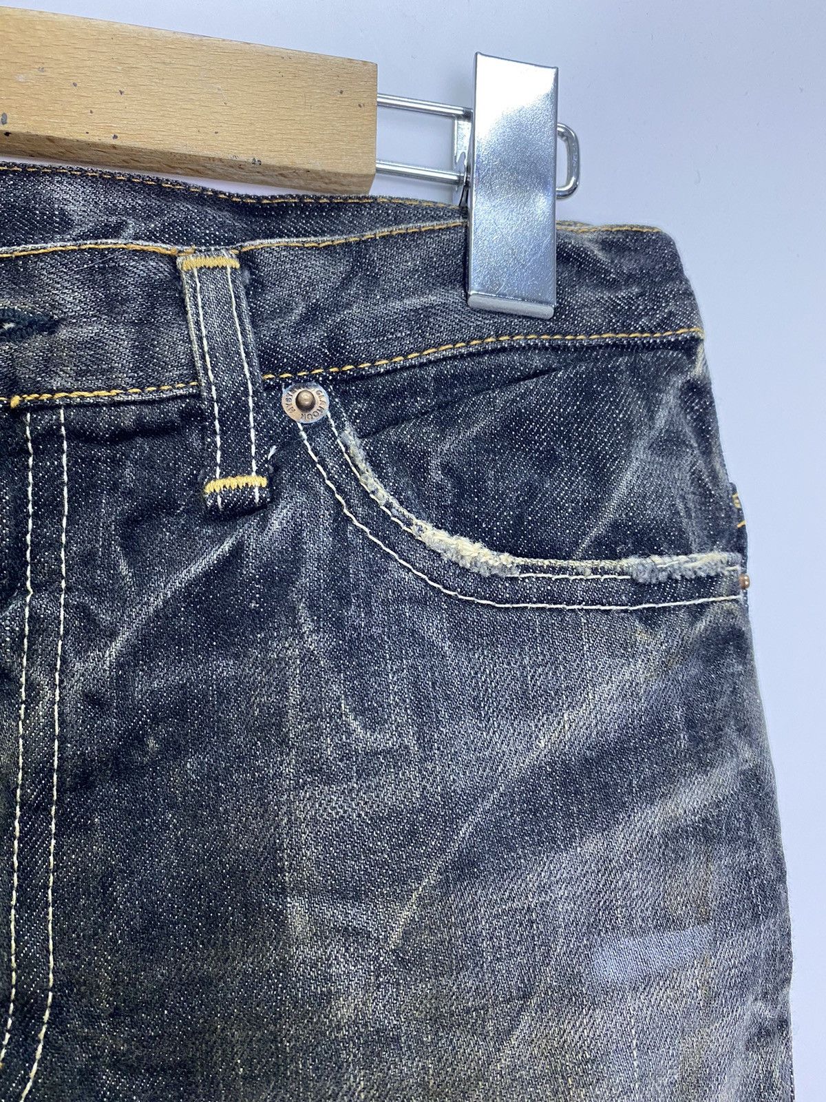 Hysteric Glamour Vintage Hysteric Glamour mini skirt distress denim Size 28" / US 6 / IT 42 - 7 Thumbnail