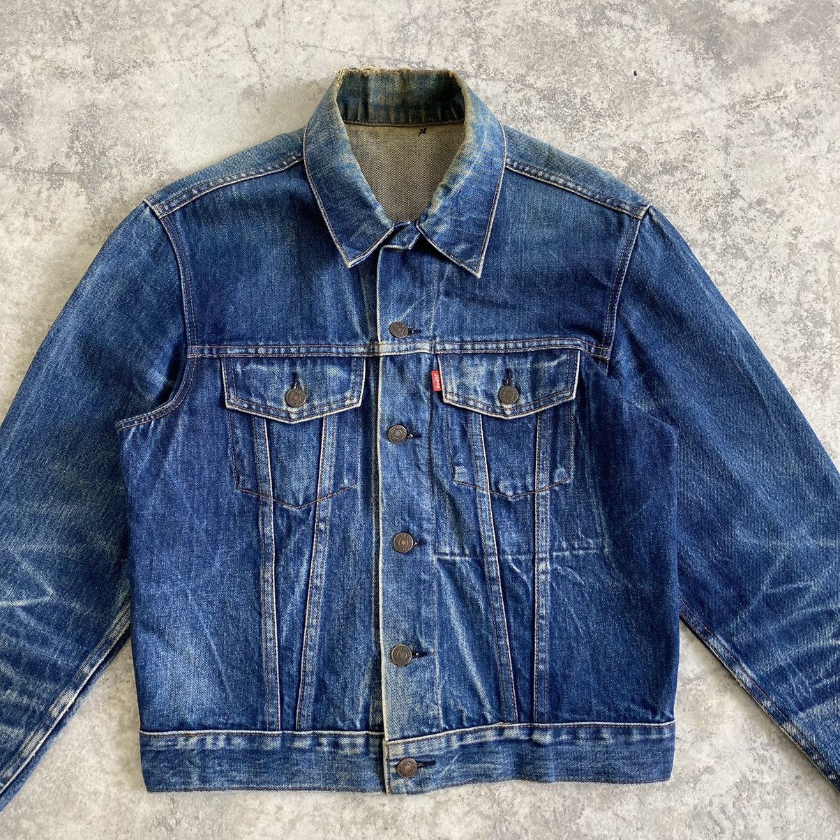 Levi's VTG 70’s Levi’s Type 3 Faded Honeycomb Trucker Denim Jacket Size US S / EU 44-46 / 1 - 4 Thumbnail
