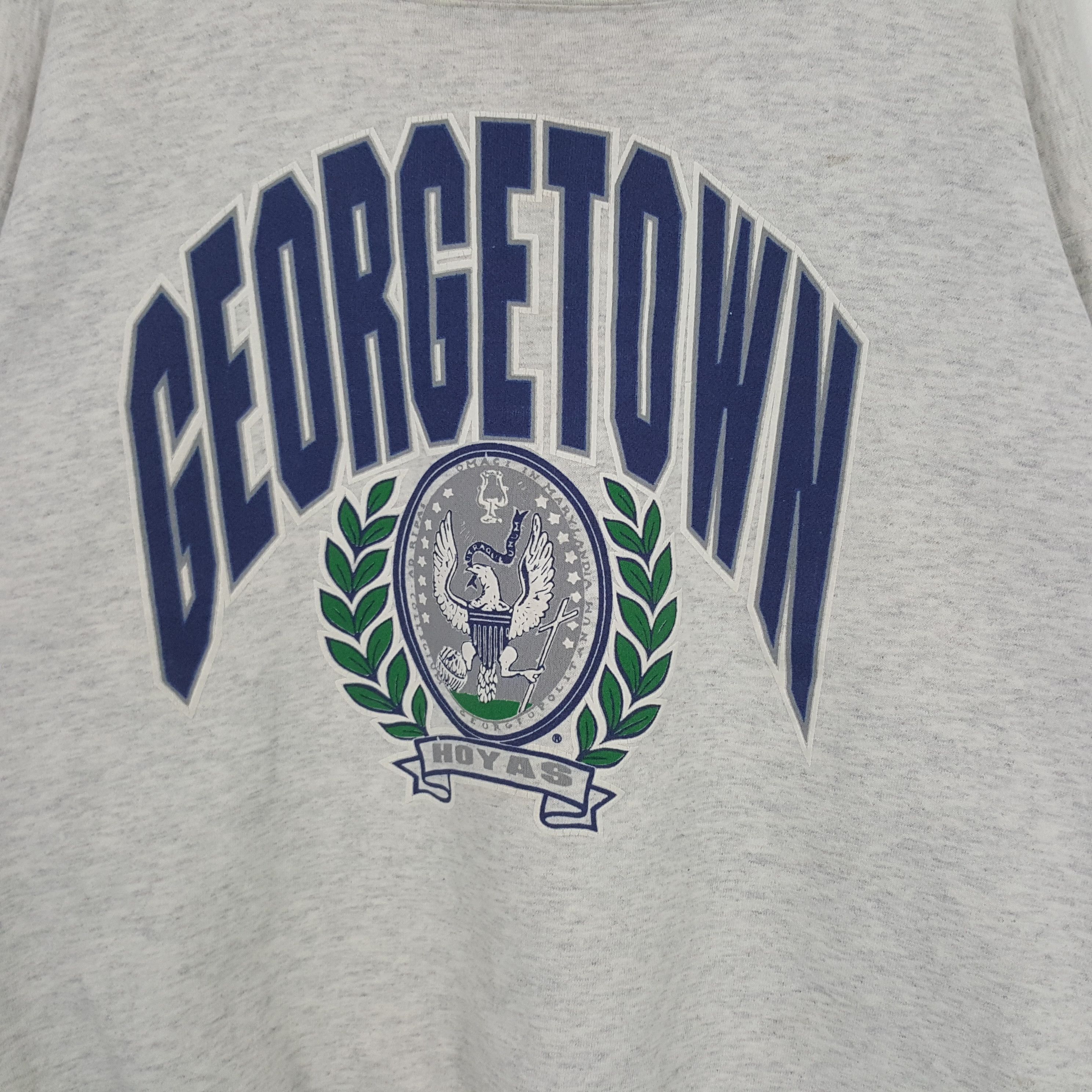 Japanese Brand × Vintage Vintage Georgetown Hoyas American Basketball NBA Sweatshirt Size US L / EU 52-54 / 3 - 2 Thumbnail