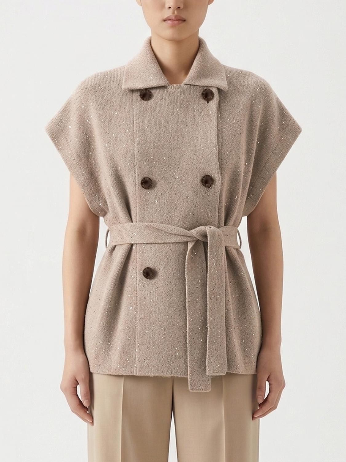 Brunello Cucinelli Brunello Cucinelli Sweater Woman Beige Size XS / US 0-2 / IT 36-38 - 1 Thumbnail