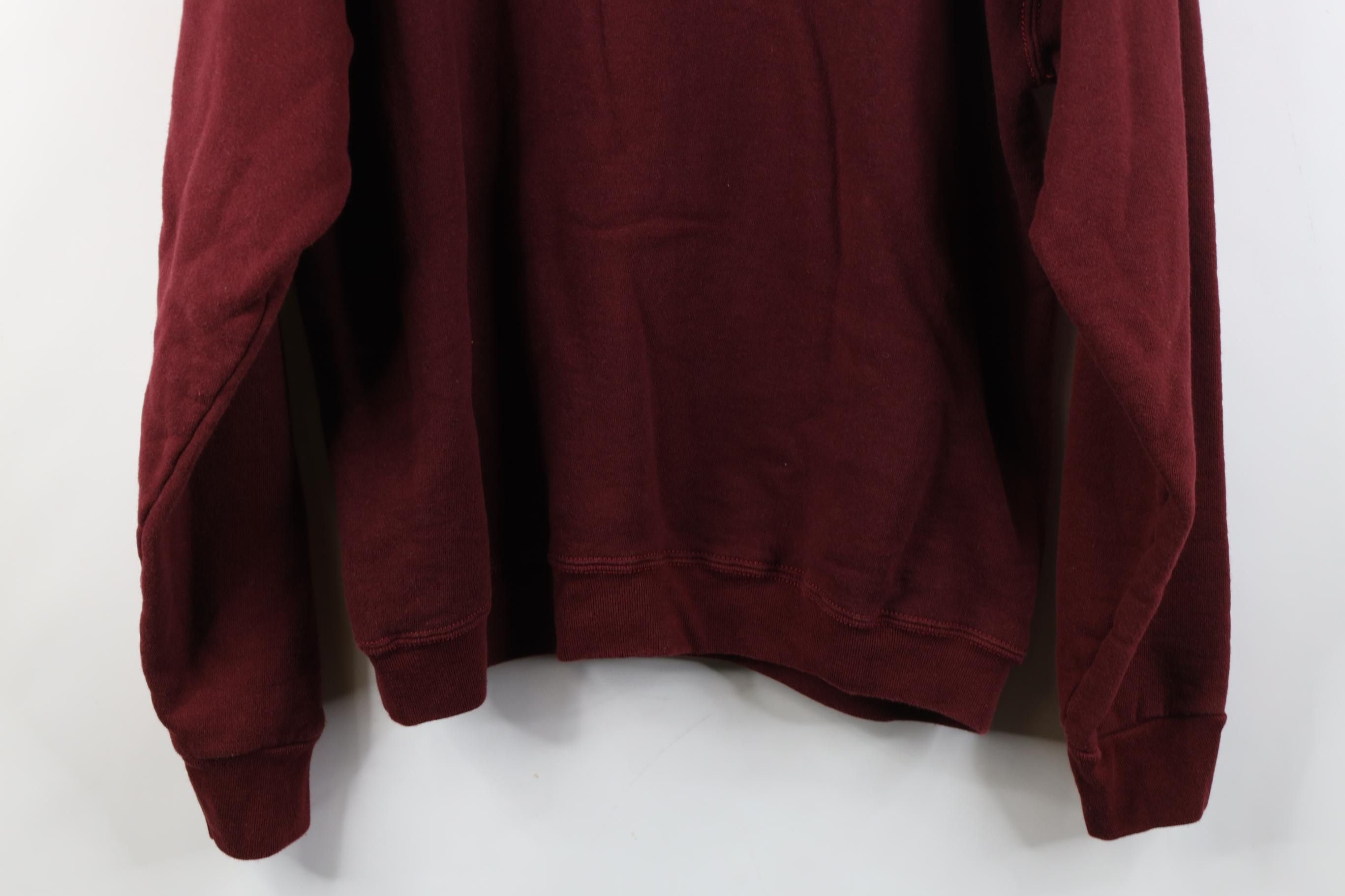 Wilson Vintage 90s Wilson Blank Crewneck Sweatshirt Burgundy Red Size L / US 10 / IT 46 - 11 Thumbnail