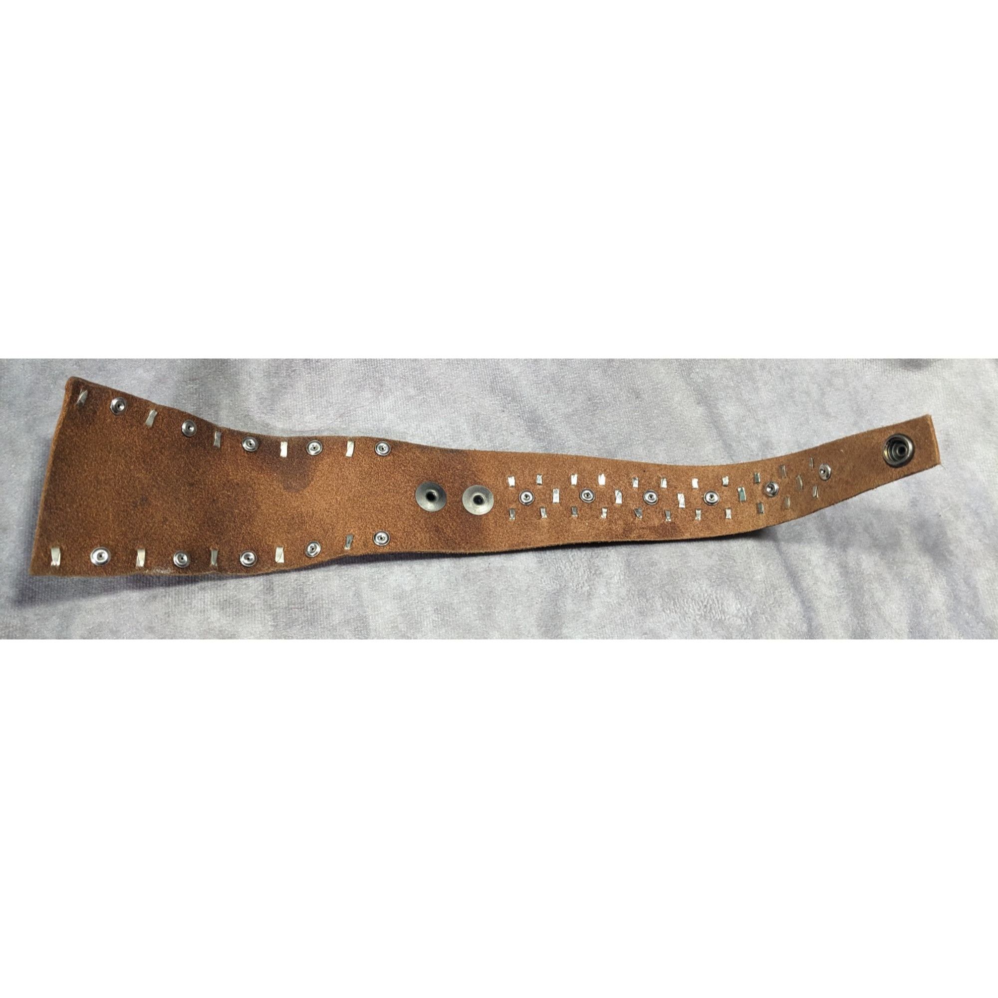Other Handmade Western Glam Tapered Leather Wrap Bracelet With Stu Size ONE SIZE - 11 Thumbnail