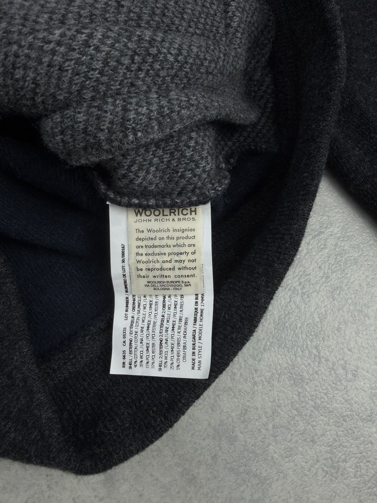 Woolrich Woolen Mills Woolrich Wool Zip Sweater Grey Black Men’s M Size US M / EU 48-50 / 2 - 8 Thumbnail