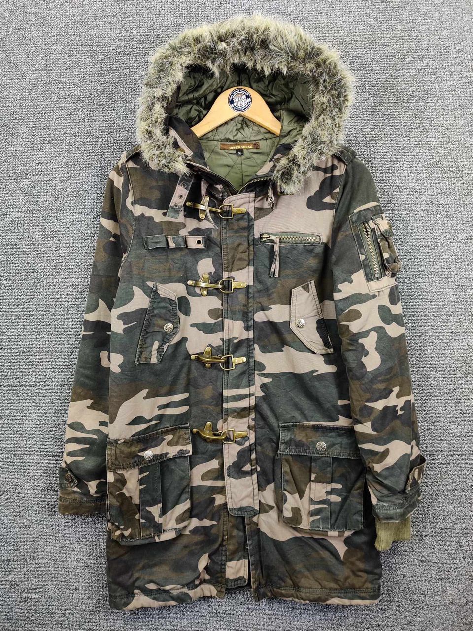 Beauty Beast × If Six Was Nine × Japanese Brand Upper Freak Faux Fur  Camouflage Fireman Parkas Hoodie Jacket | Grailed